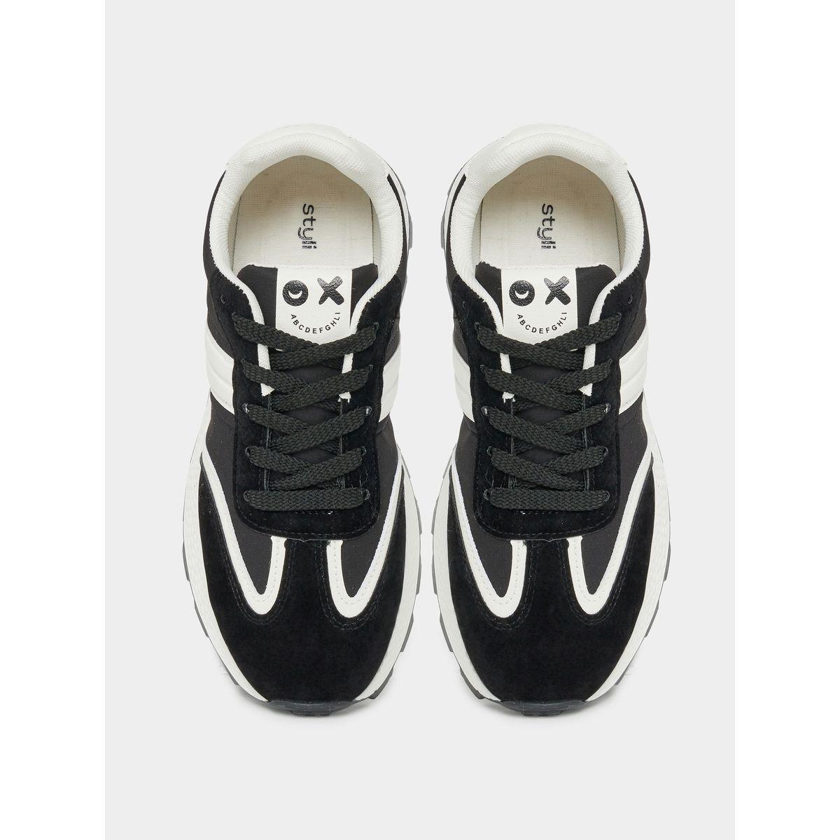 Styli Color Block Lace Up Sneakers-women-shoes-sneakers-image-6