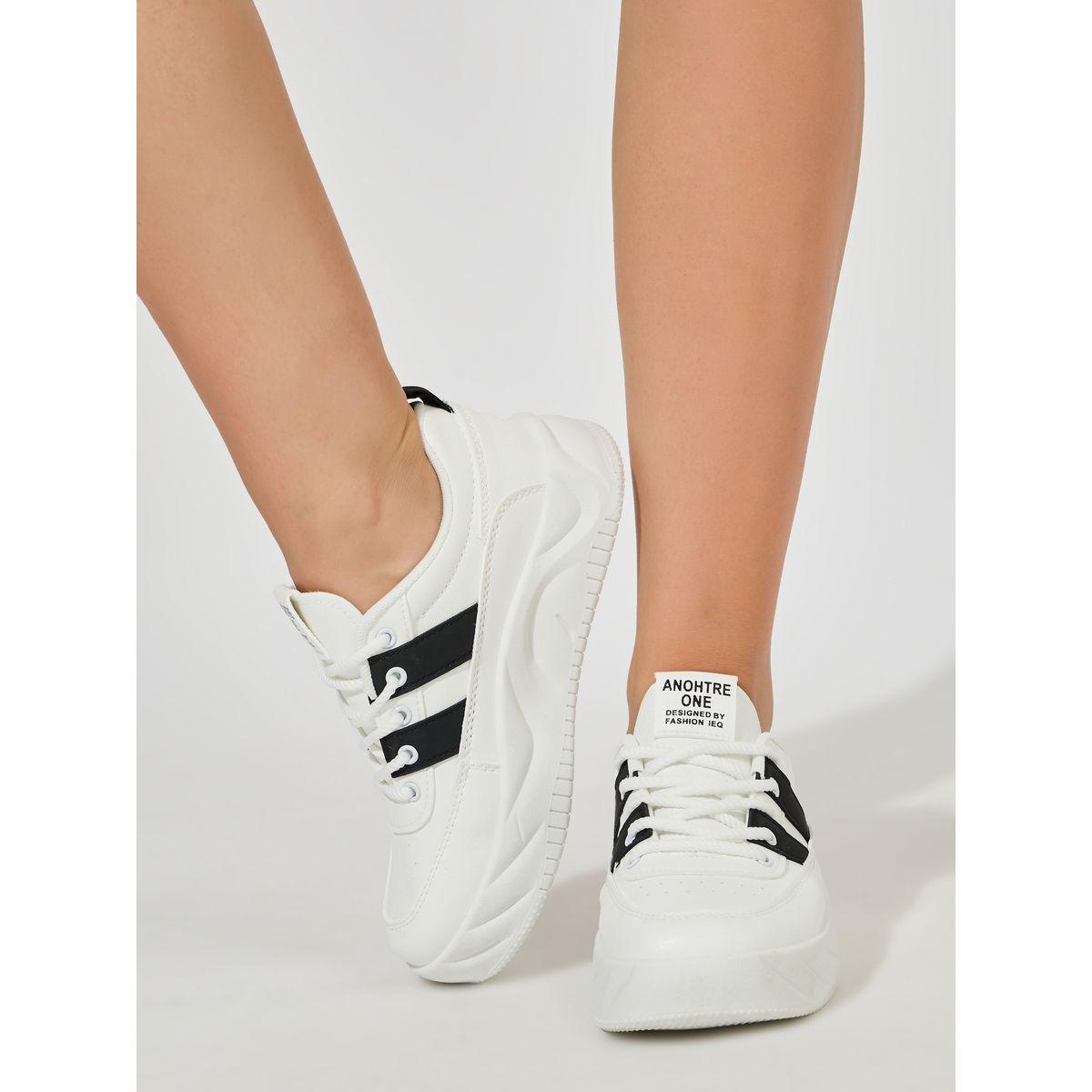 Styli Striped Detail Platform Sneakers-women-shoes-sneakers-image-1