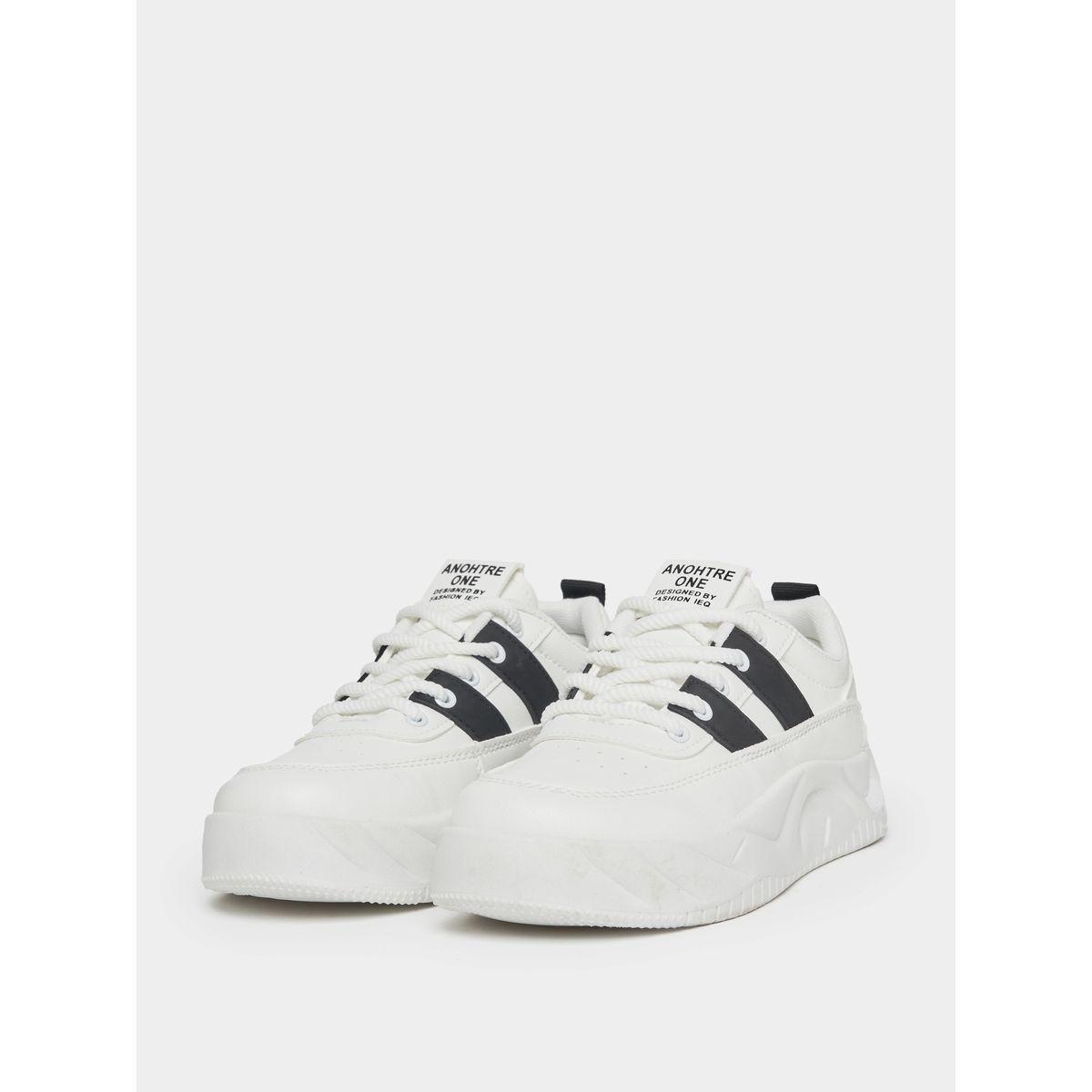 Styli Striped Detail Platform Sneakers-women-shoes-sneakers-image-2