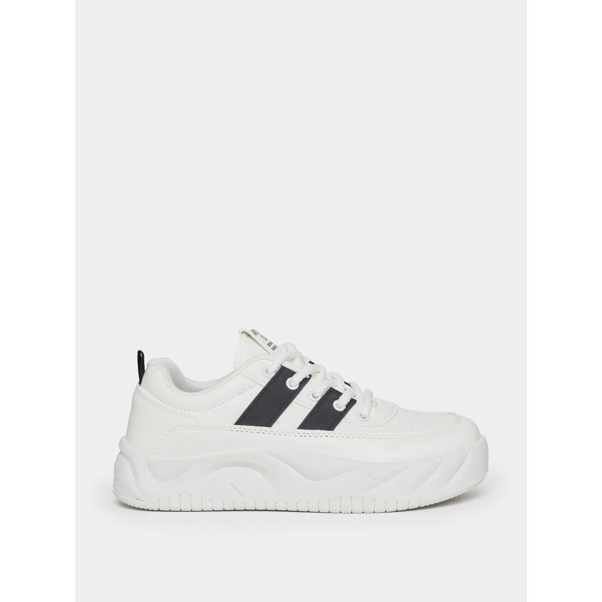 Styli Striped Detail Platform Sneakers-women-shoes-sneakers-image-3