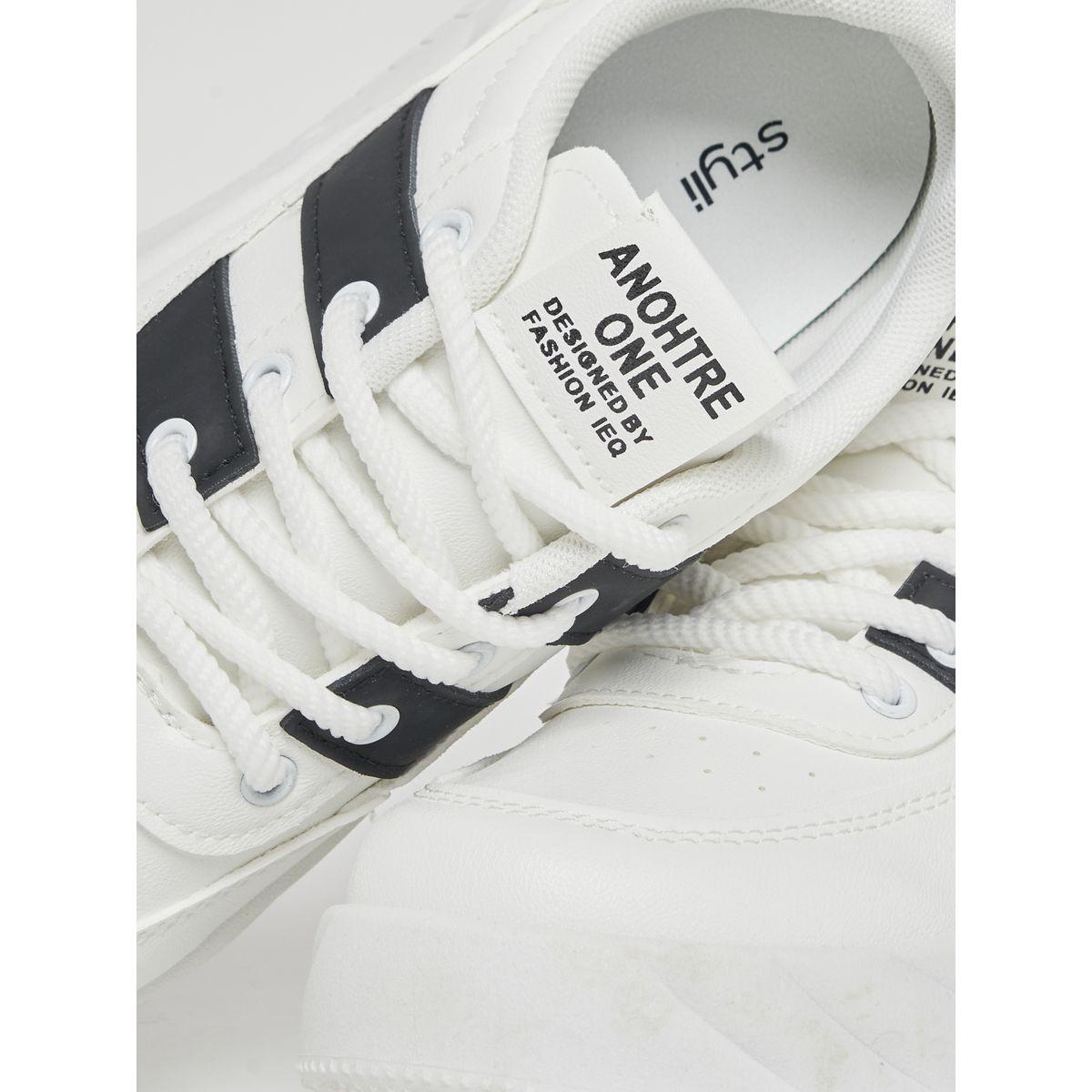 Styli Striped Detail Platform Sneakers-women-shoes-sneakers-image-5