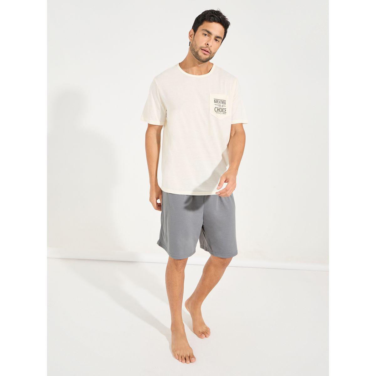 Styli Unwind Printed Pocket T-Shirt & Shorts Set-men-clothing-nightwear-sets-image-2