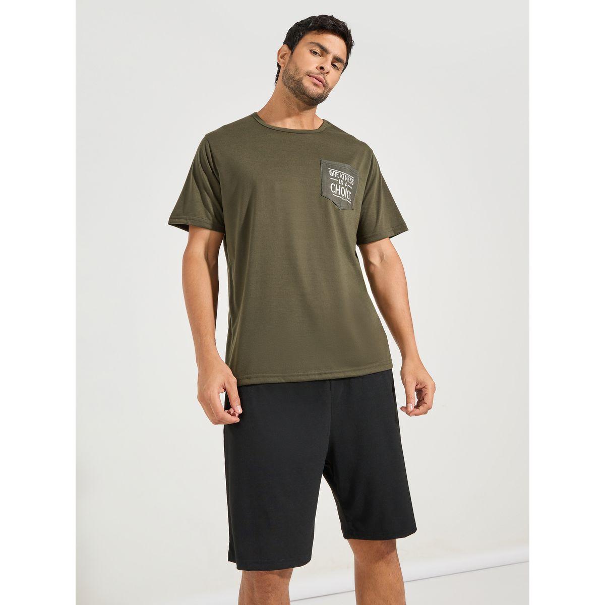 Styli Unwind Printed Pocket T-Shirt & Shorts Set-men-clothing-nightwear-sets-image-1