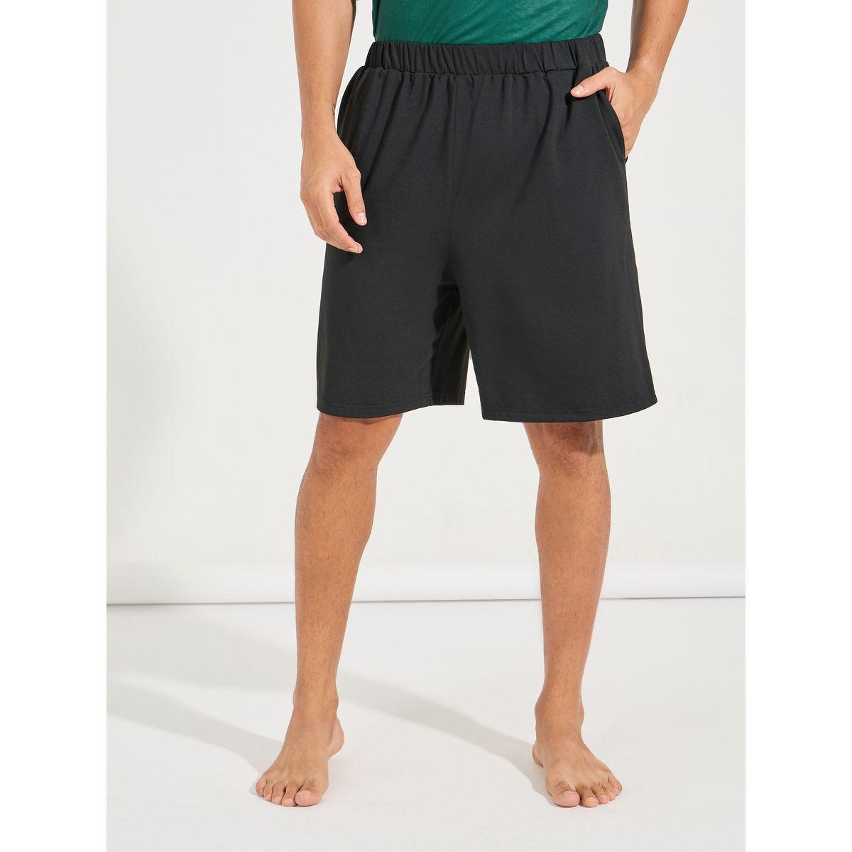 Styli Unwind Graphic Print T-Shirt & Solid Shorts Set-men-clothing-nightwear-sets-image-5