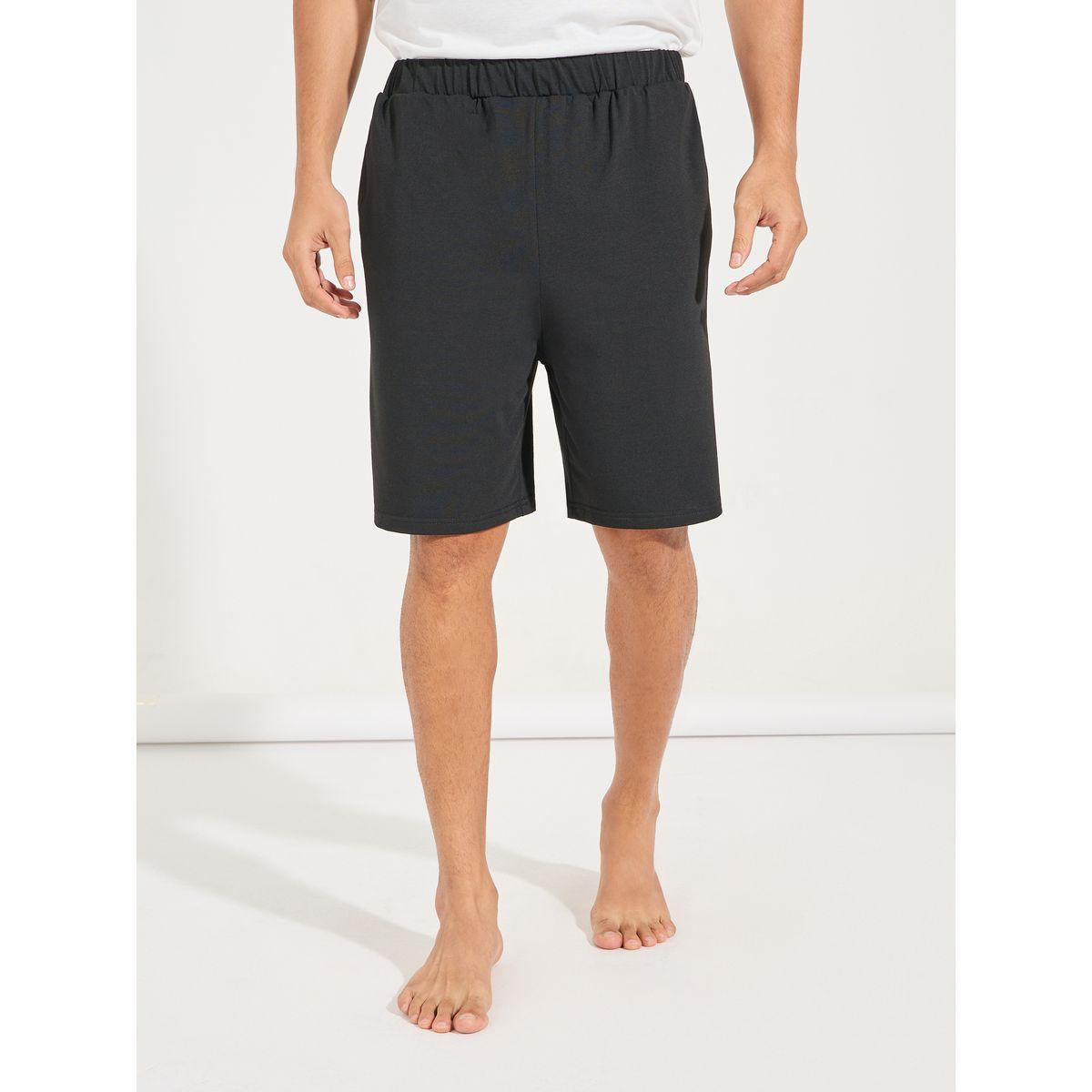 Styli Unwind Graphic Print T-Shirt & Solid Shorts Set-men-clothing-nightwear-sets-image-4