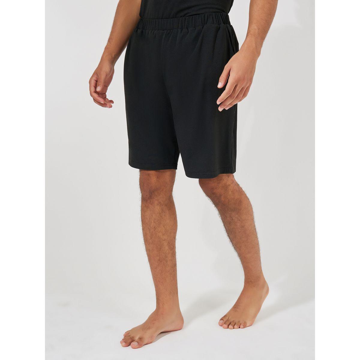 Styli Unwind Coffee Club Graphic Print T-Shirt & Solid Shorts Set-men-clothing-nightwear-sets-image-5