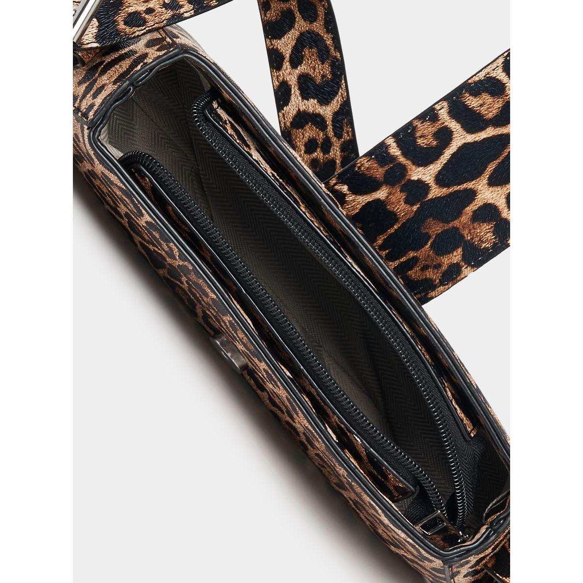 شنطة كتف بطبعة حيوان مع حزأم مزين بإبزيم-women-bagsandwallets-handbags-image-1