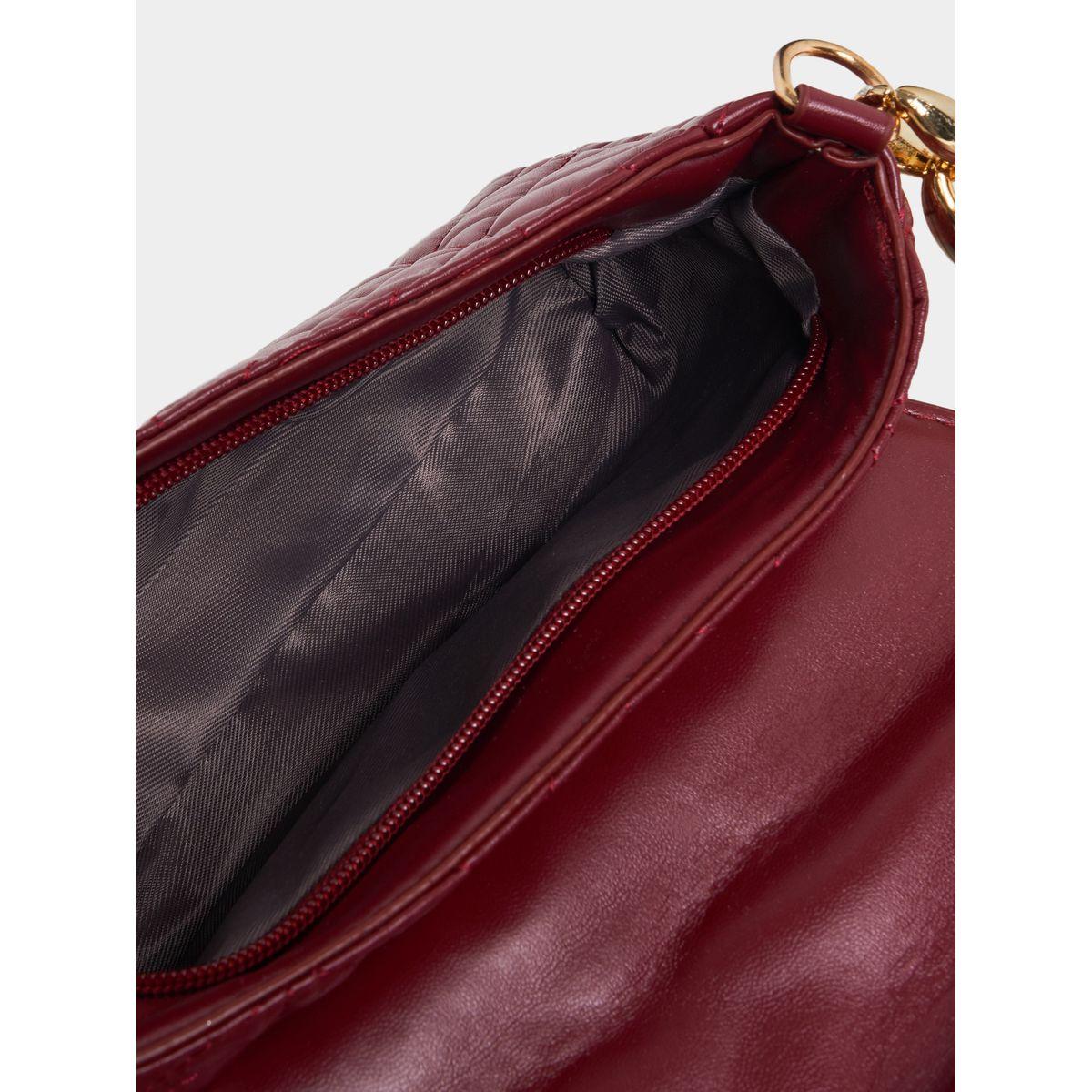 Styli Quilted Shoulder Bag with Chain Strap-women-bagsandwallets-handbags-image-4