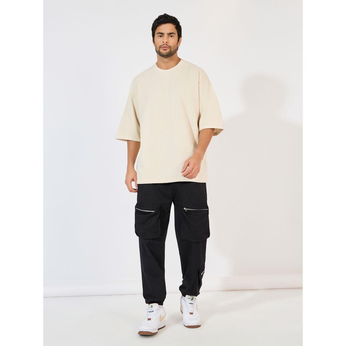 Styli Boxy Fit Terry T-Shirt with Turn-Up Sleeve-men-clothing-tshirtsandpolos-tshirts-image-2
