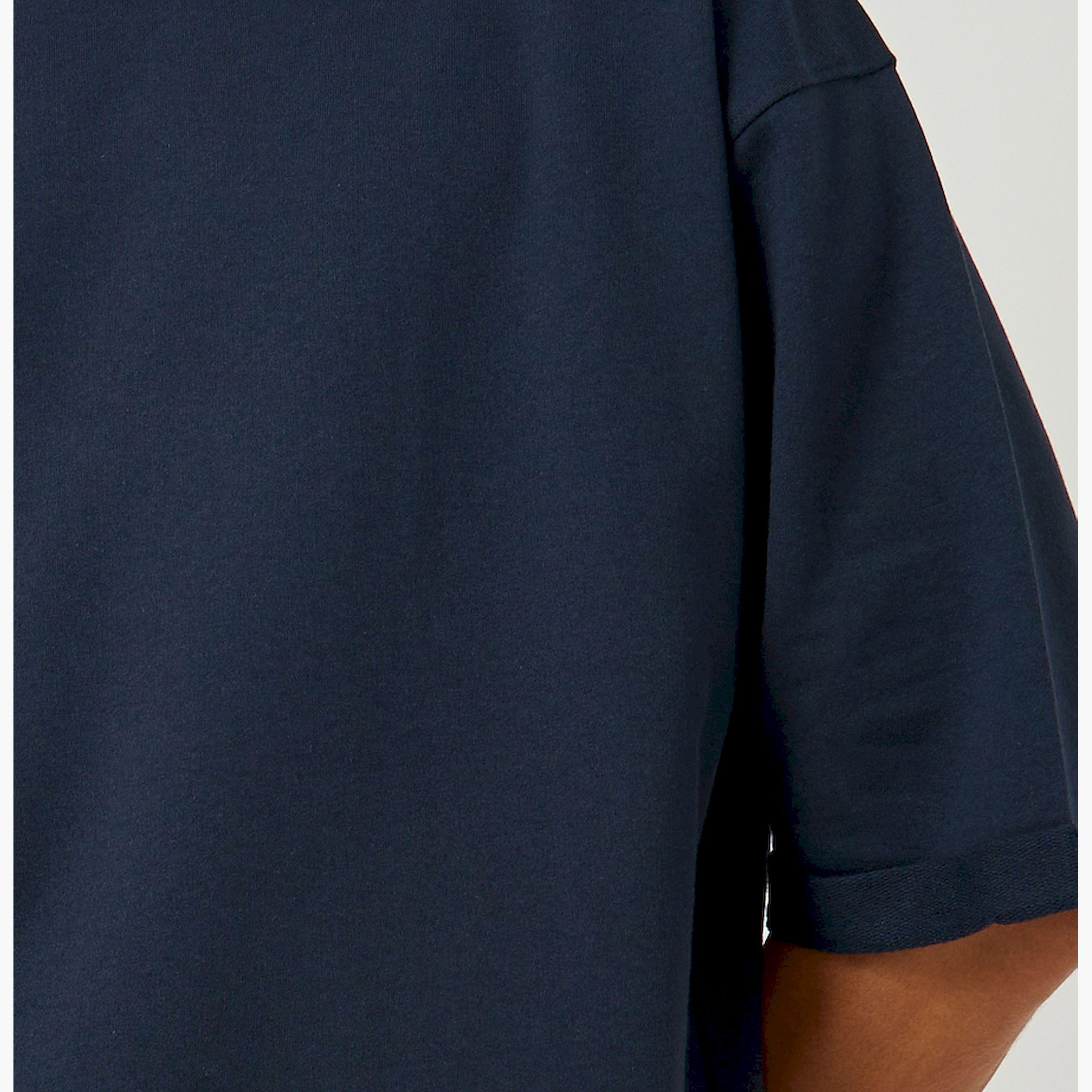 Styli Boxy Fit Terry T-Shirt with Turn-Up Sleeve-men-clothing-tshirtsandpolos-tshirts-image-3