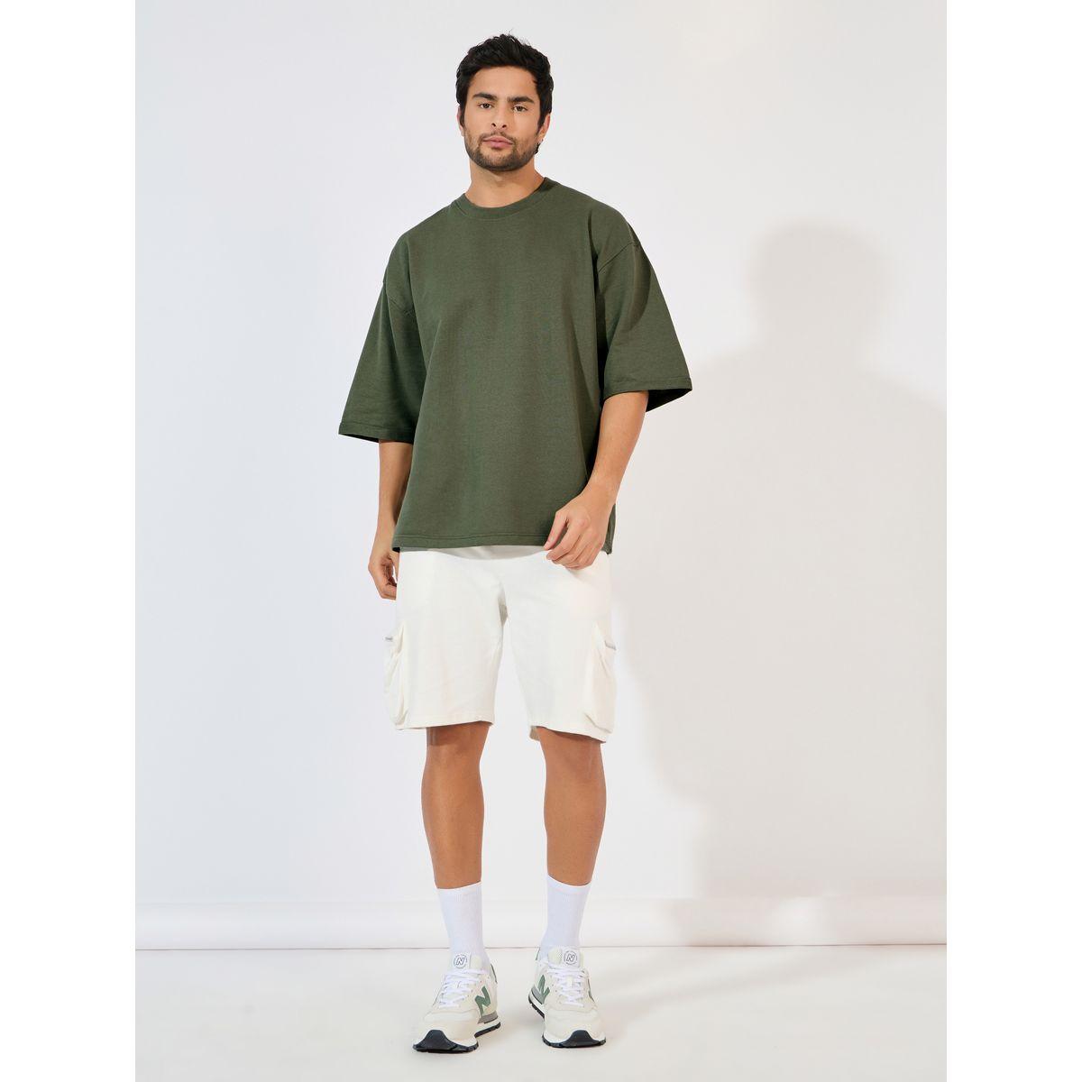 Styli Boxy Fit Terry T-Shirt with Turn-Up Sleeve-men-clothing-tshirtsandpolos-tshirts-image-2