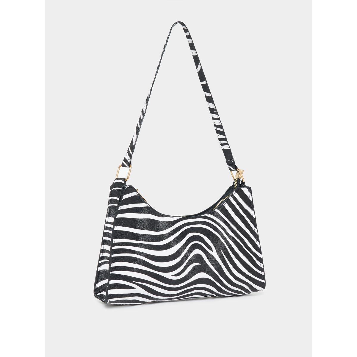 Styli Zebra Print Shoulder Bag-women-bagsandwallets-handbags-image-1