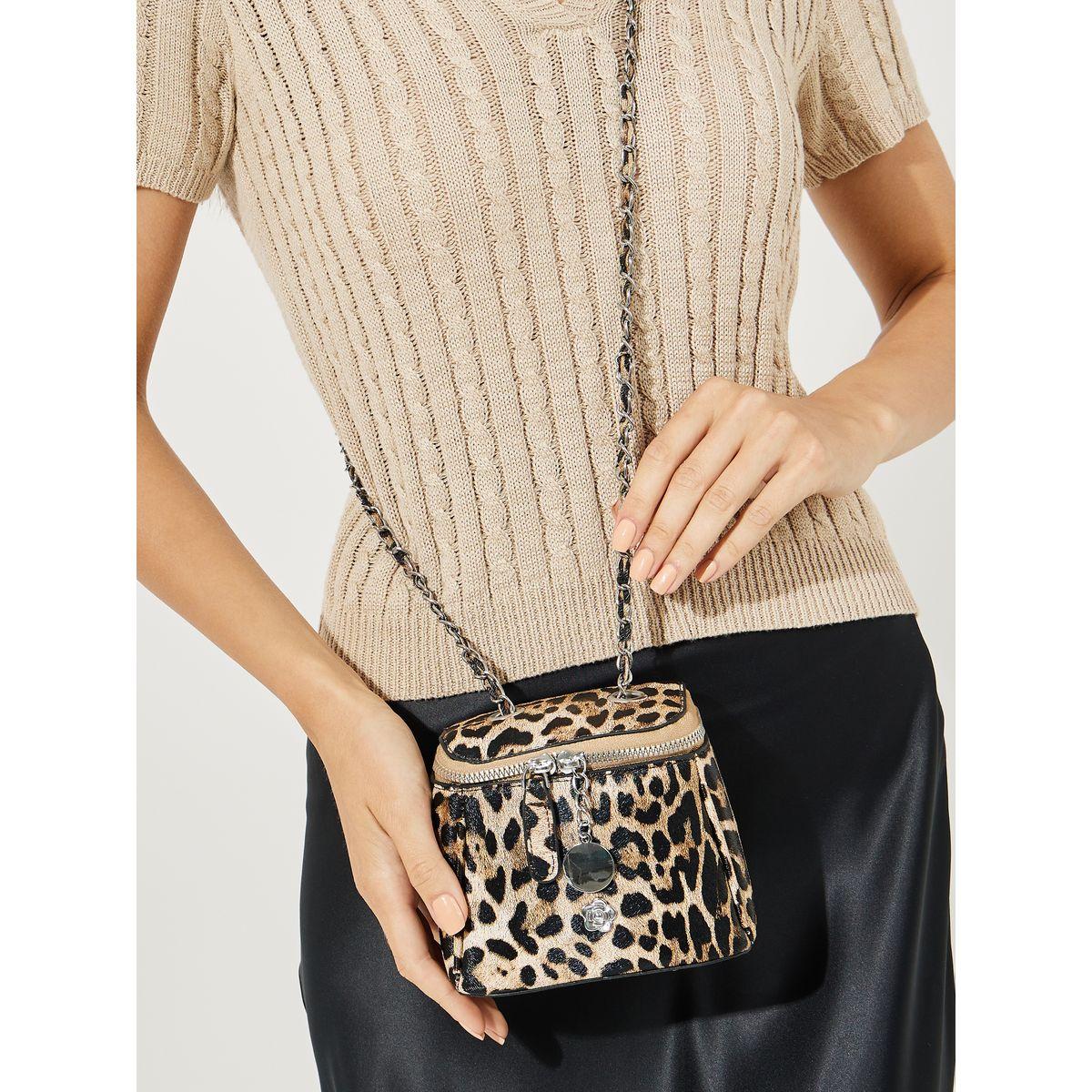 Styli Leopard Print Crossbody Bag with Chain Strap-women-bagsandwallets-handbags-image-4