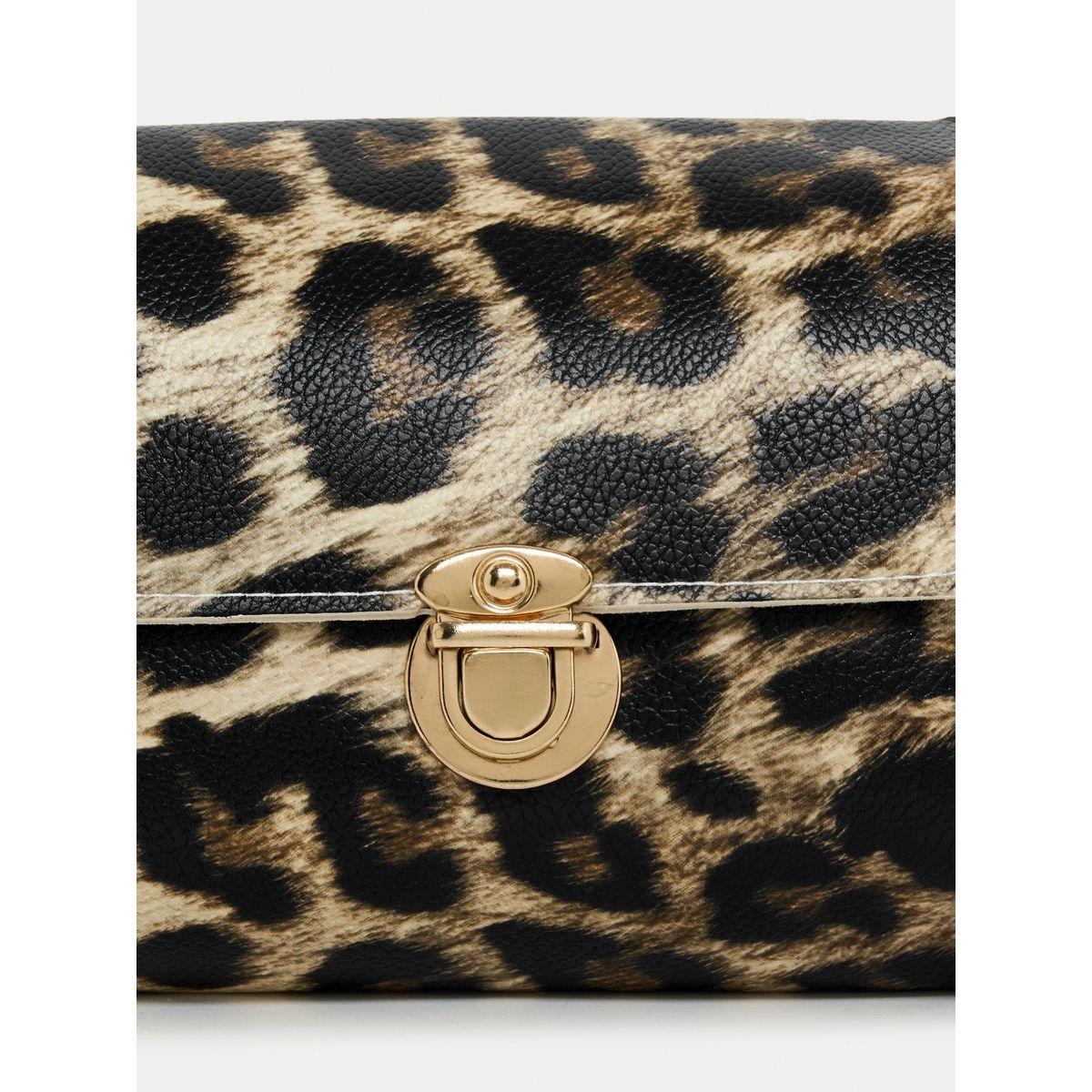 Styli Leopard Print Shoulder Bag with Push Lock-women-bagsandwallets-handbags-image-5
