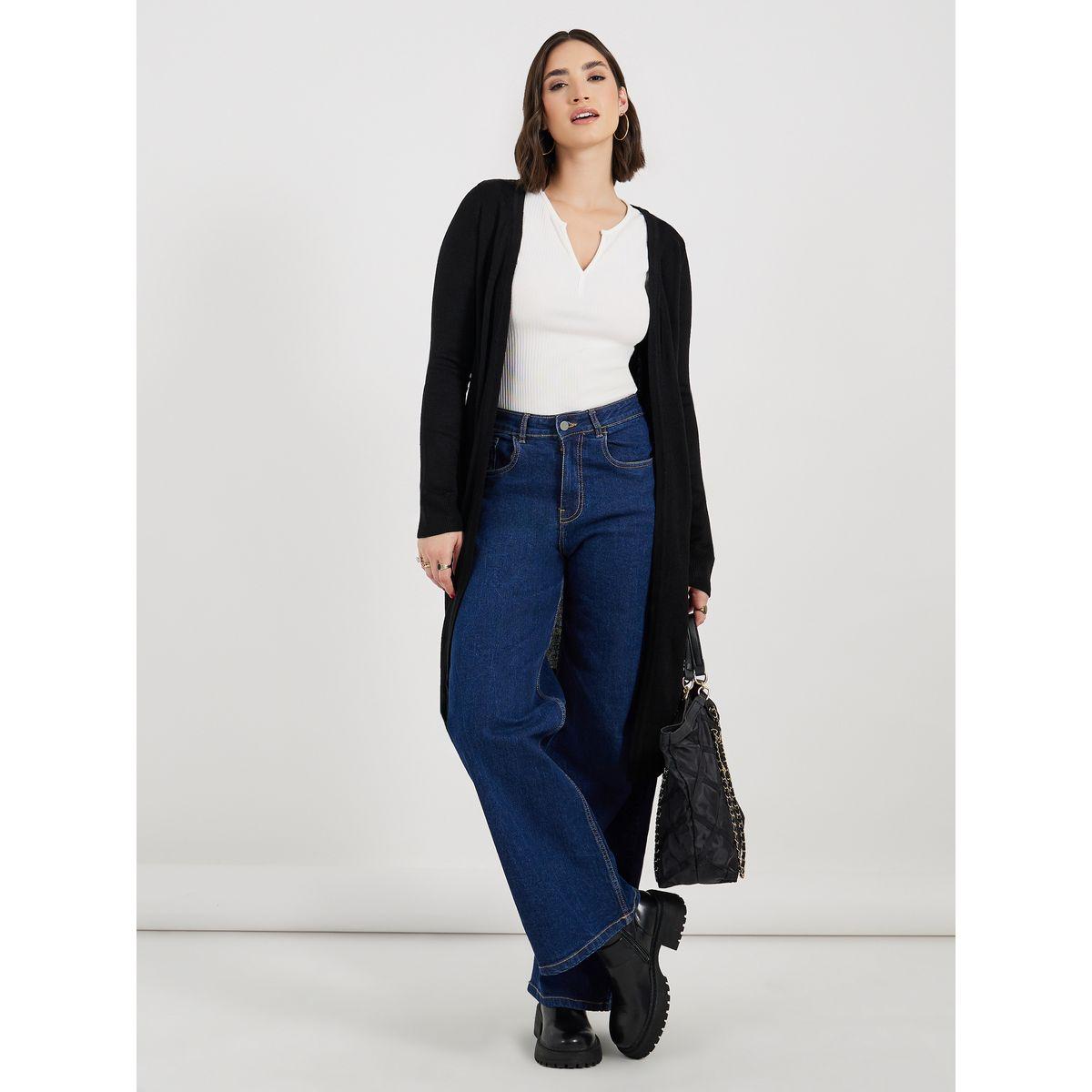 كارديجان مفتوح من الأمام بقصة عادية-women-winterwear-cardigansandjumpers-cardigans-image-2