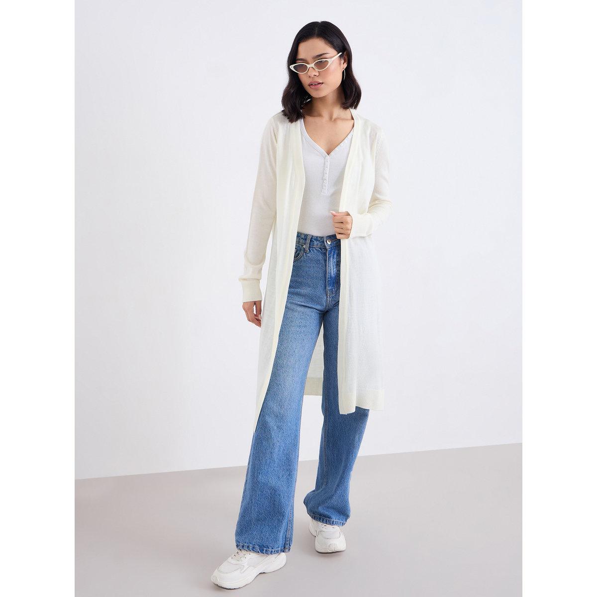 كارديغان طويل بقصة عادية-women-winterwear-cardigansandjumpers-jumpers-image-1