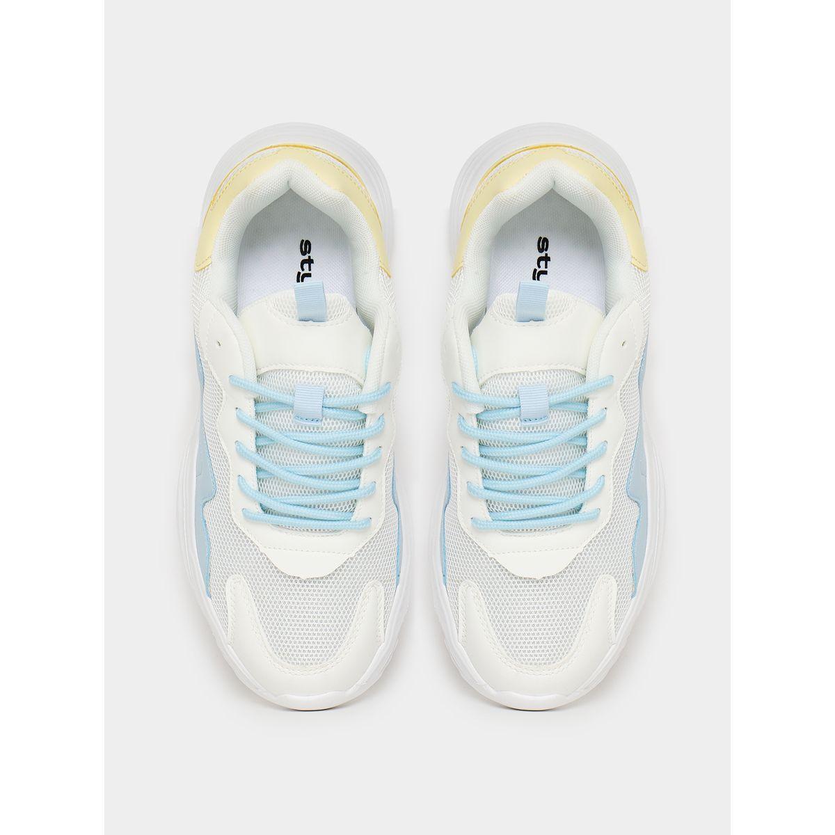 Styli Panelled Lace-Up Chunky Sneakers-women-shoes-sneakers-image-5