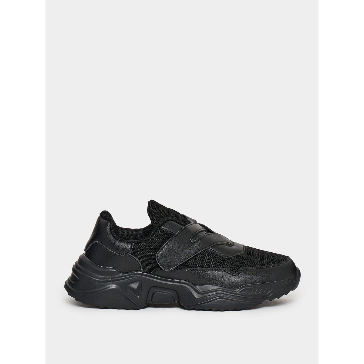 Styli Single Strap Textured Chunky Sneakers-women-shoes-sneakers-image-1