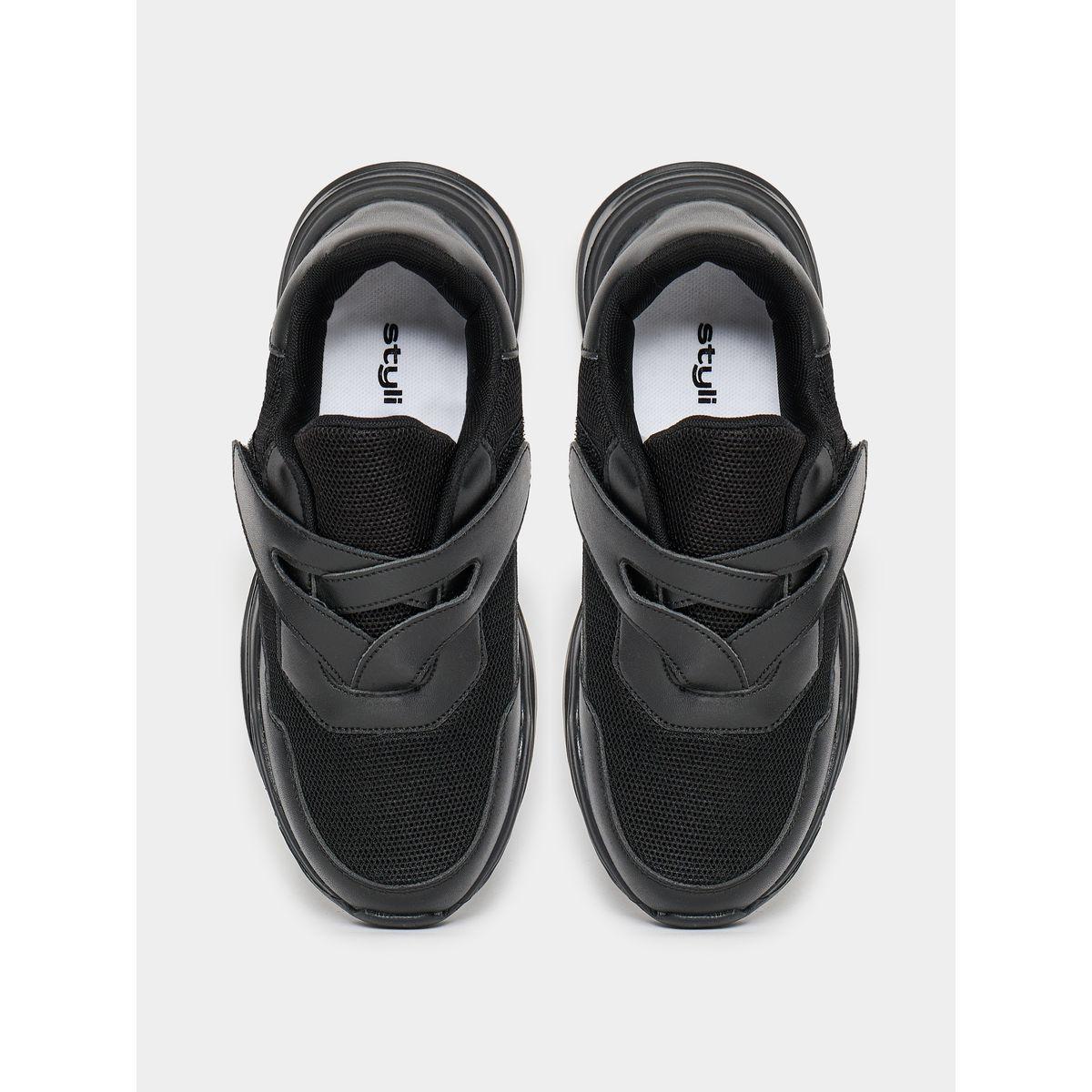 Styli Single Strap Textured Chunky Sneakers-women-shoes-sneakers-image-5