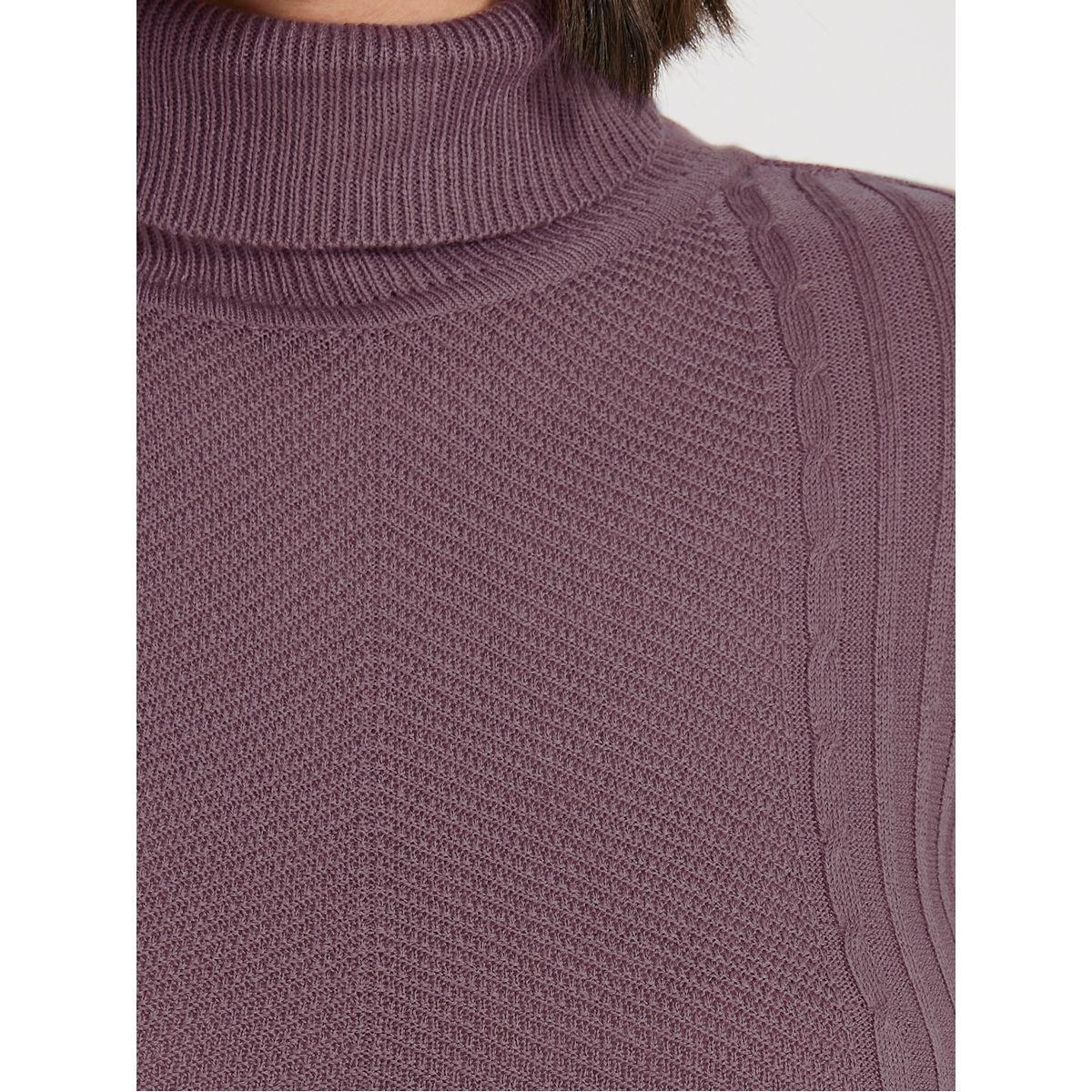 Styli Slim Fit Regular Length Turtle Neck Cable Knit Sweater-women-clothing-cardigansandjumpers-jumpers-image-3
