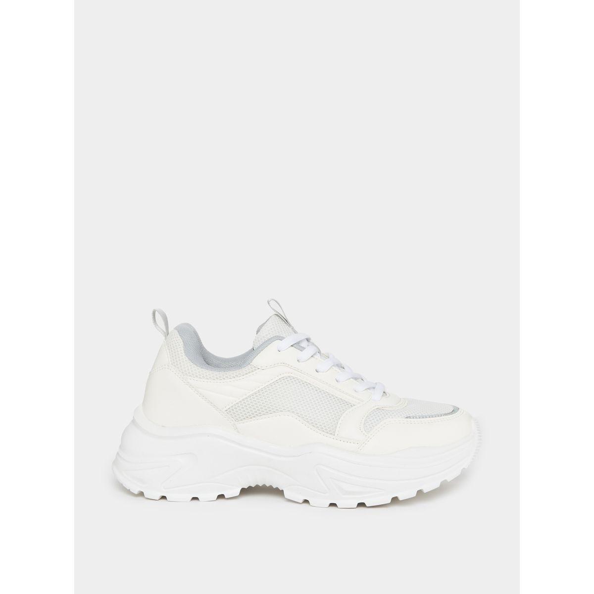 Styli Textured Chunky Lace- Up Sneakers-women-shoes-sneakers-image-3
