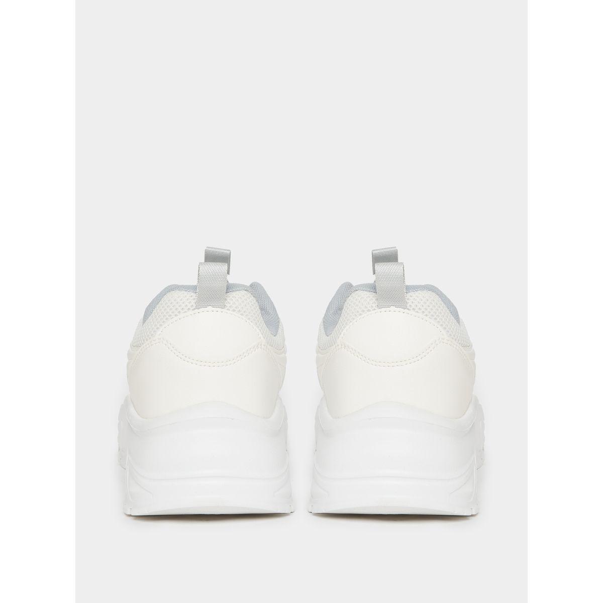Styli Textured Chunky Lace- Up Sneakers-women-shoes-sneakers-image-4