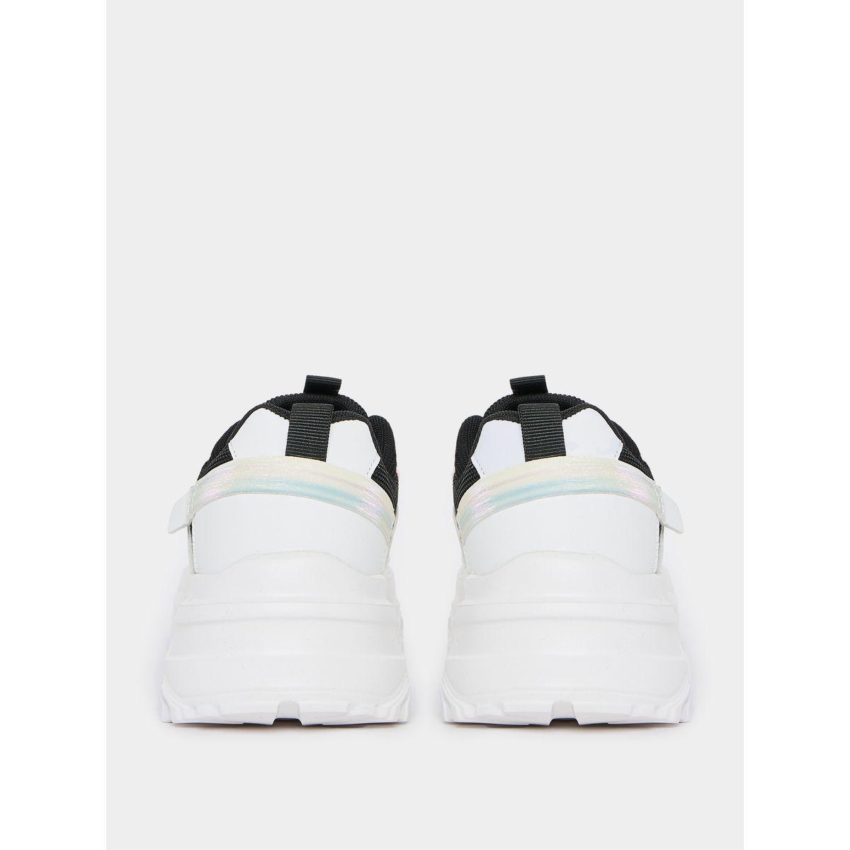 Styli Textured Lace-Up Chunky Sneakers-women-shoes-sneakers-image-4