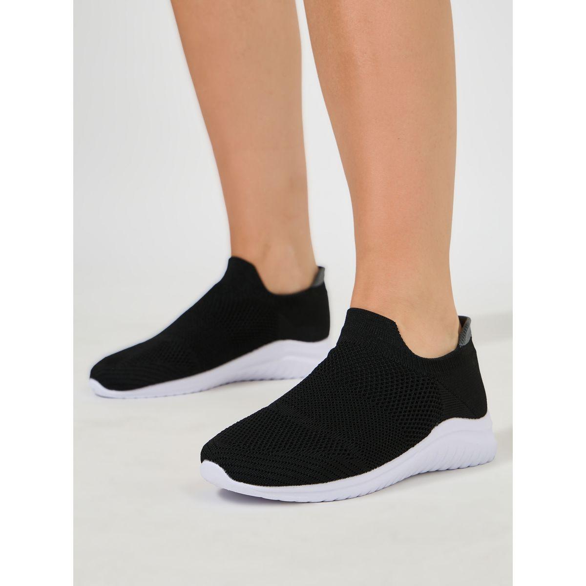 Styli Knit Slip On Casual Shoes-women-shoes-loafersandmoccasins-image-1