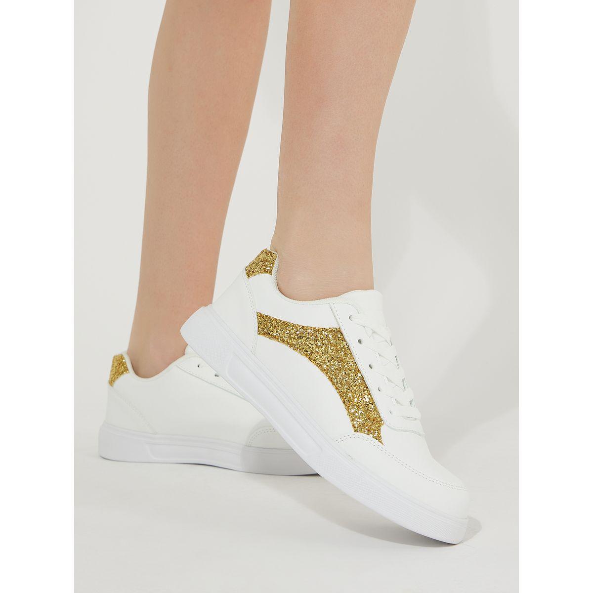 Styli Glitter Design Lace Up Casual Shoes-women-shoes-loafersandmoccasins-image-1