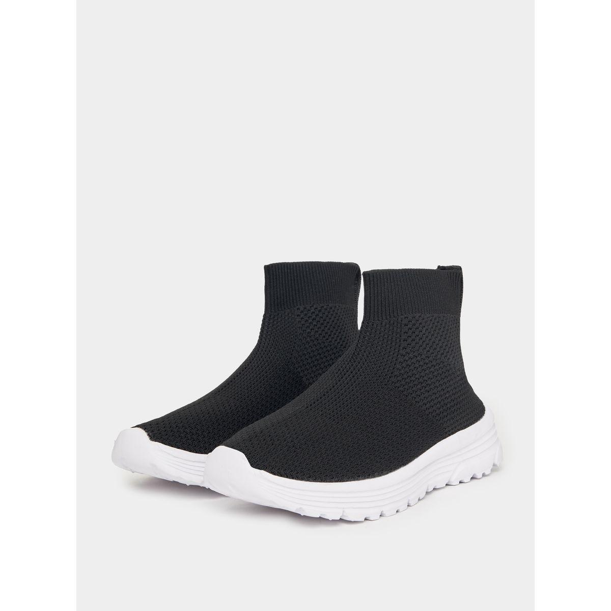 Styli Long Sock Design Slip-On Casual Shoes-women-shoes-loafersandmoccasins-image-2