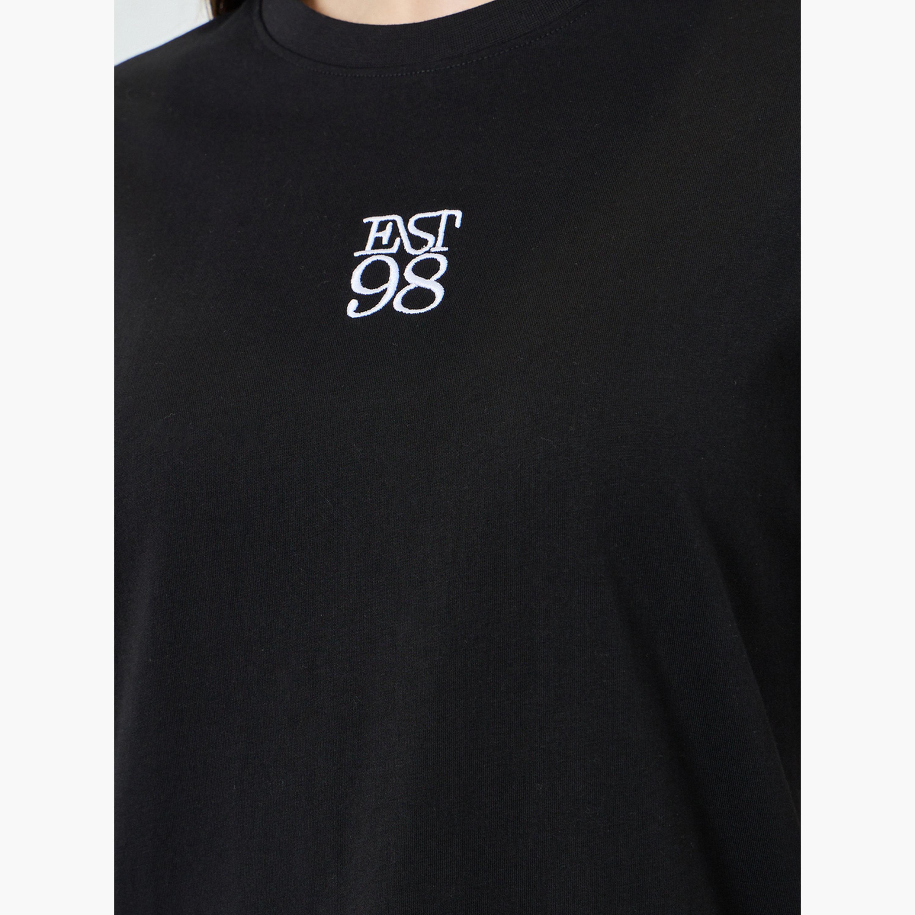Styli Oversized Embroidered Cotton T-Shirt-women-clothing-tshirts-image-4