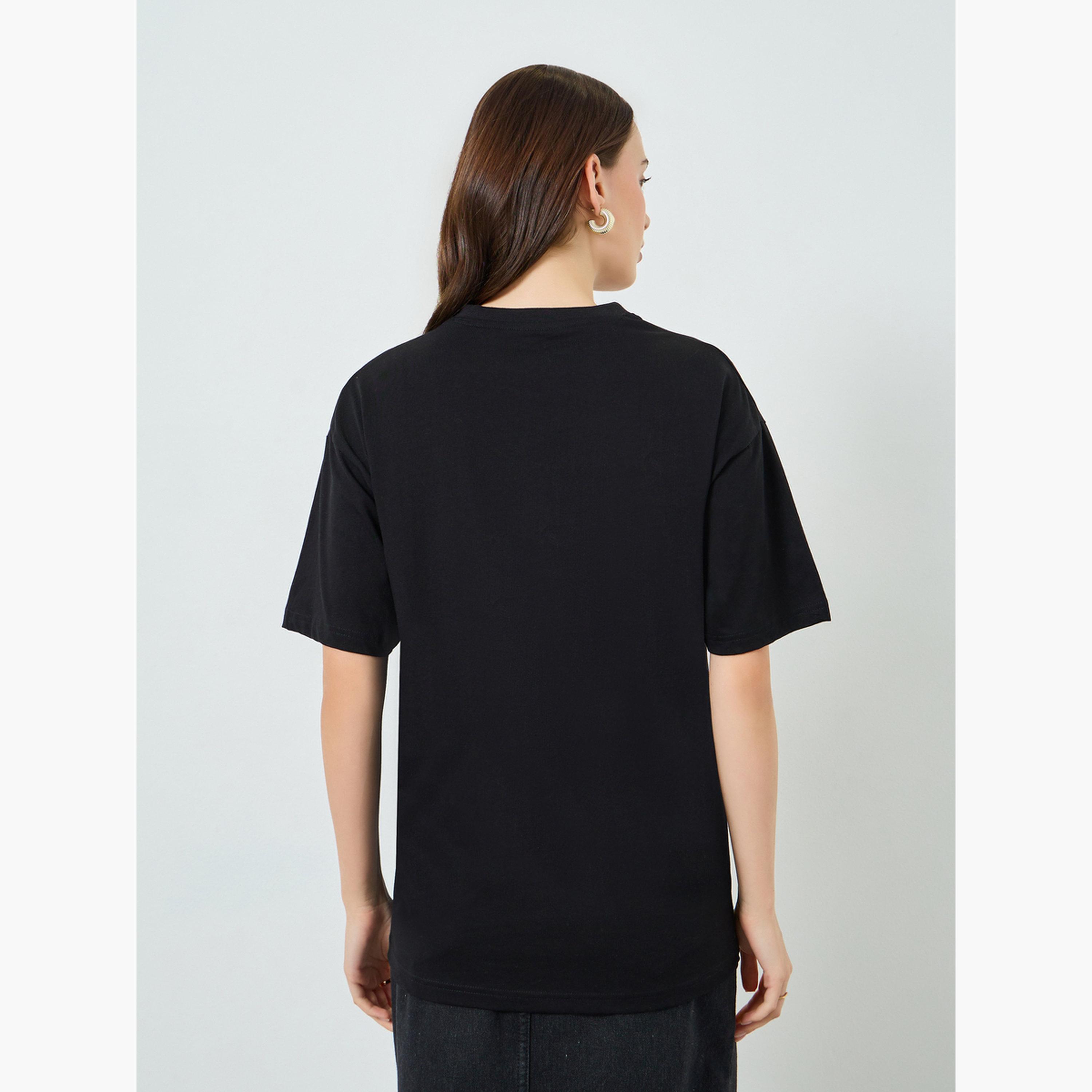 Styli Oversized Embroidered Cotton T-Shirt-women-clothing-tshirts-image-5