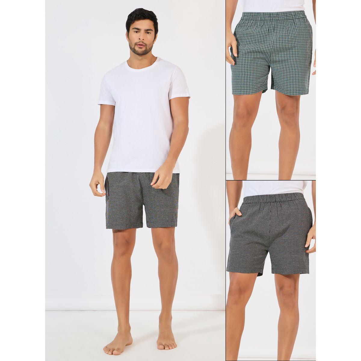 مجموعة من 2 بوكسر منسوج بطبعة مربعات-men-clothing-innerwear-underwear-image-1