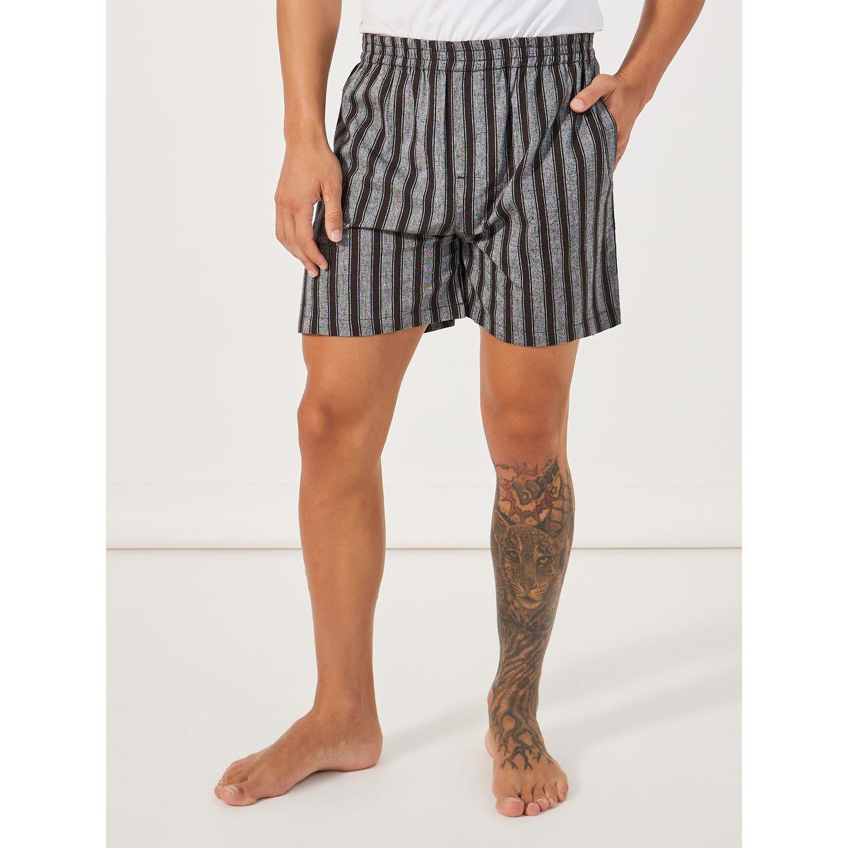 Styli Unwind Pack of 2 - Checked Assorted Woven Boxers-men-clothing-innerwear-underwear-image-2