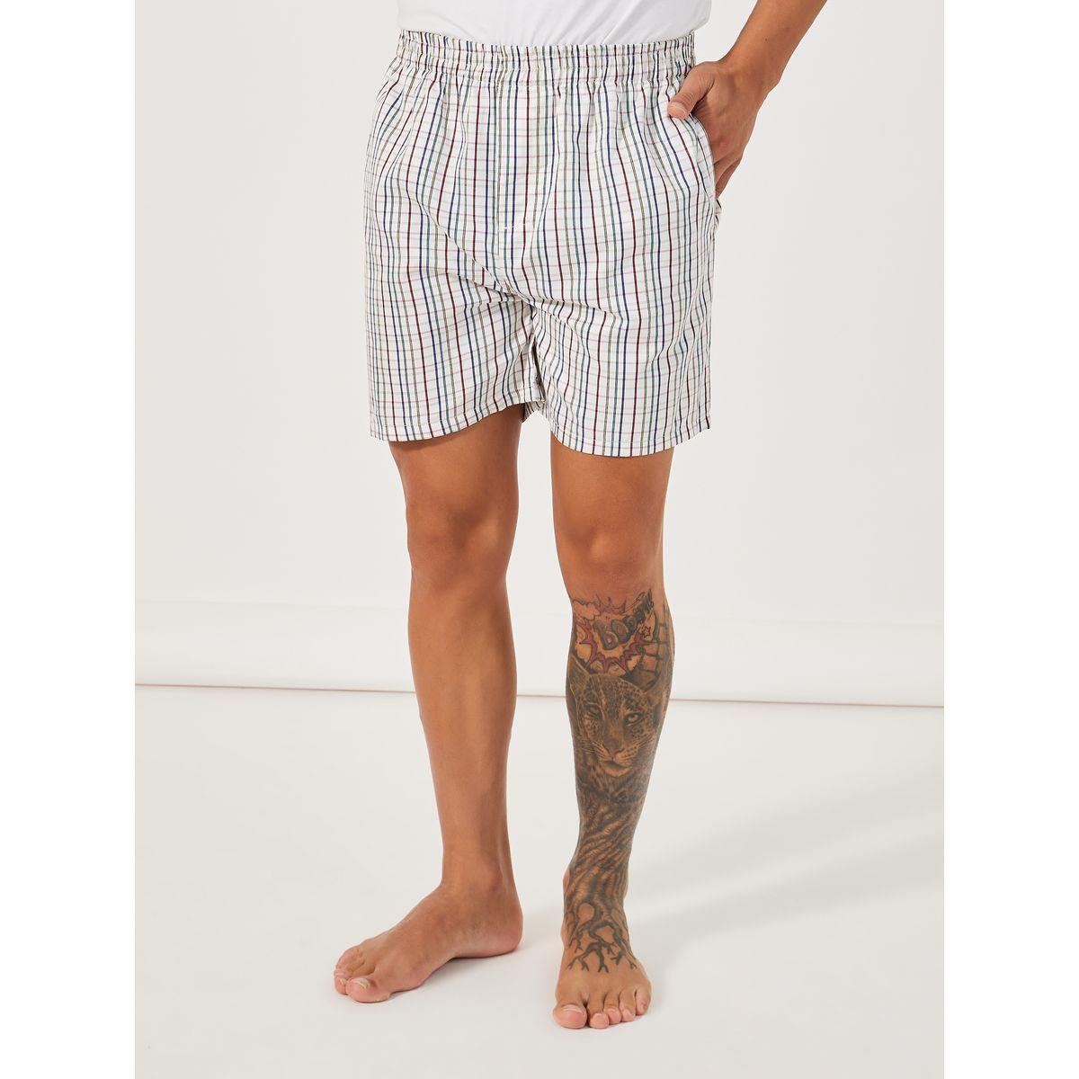 مجموعة من 2 بوكسر منسوج بطبعة مربعات-men-clothing-innerwear-underwear-image-2