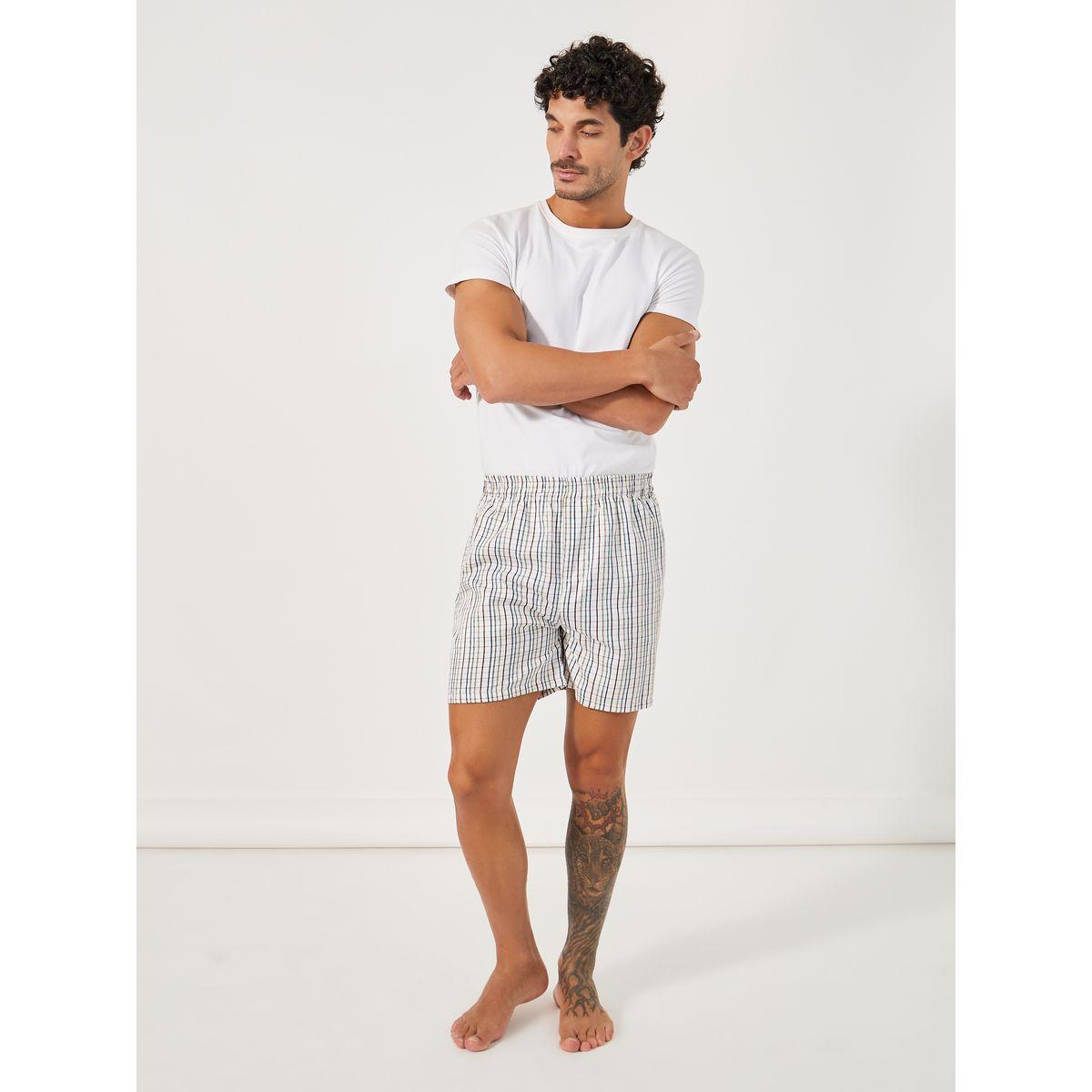 Styli Unwind Pack of 2 - Checked Assorted Woven Boxers-men-clothing-innerwear-underwear-image-3