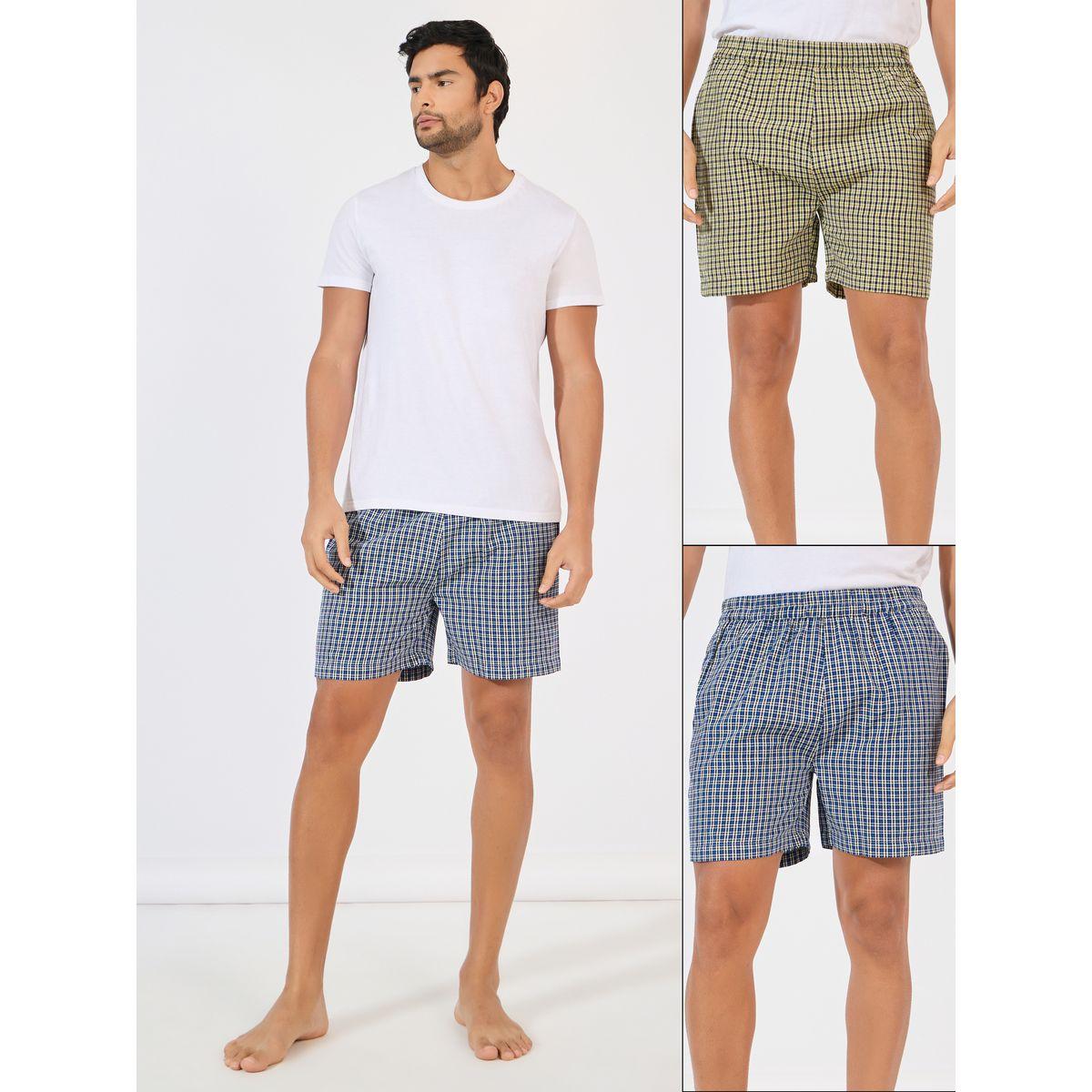 Styli Unwind Pack of 2- Checked Assorted Woven Boxer-men-clothing-innerwear-underwear-image-1