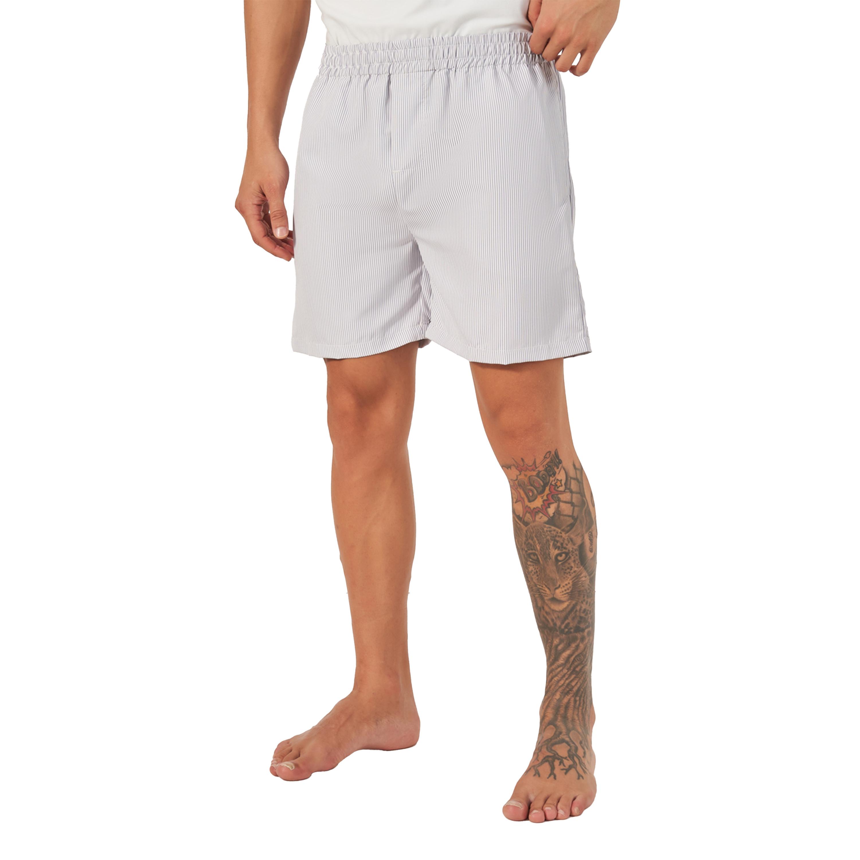 ستايلي - مجموعة من قطعتين - بوكسرات منسوجة مخططة متنوعة-men-clothing-innerwear-underwear-image-2