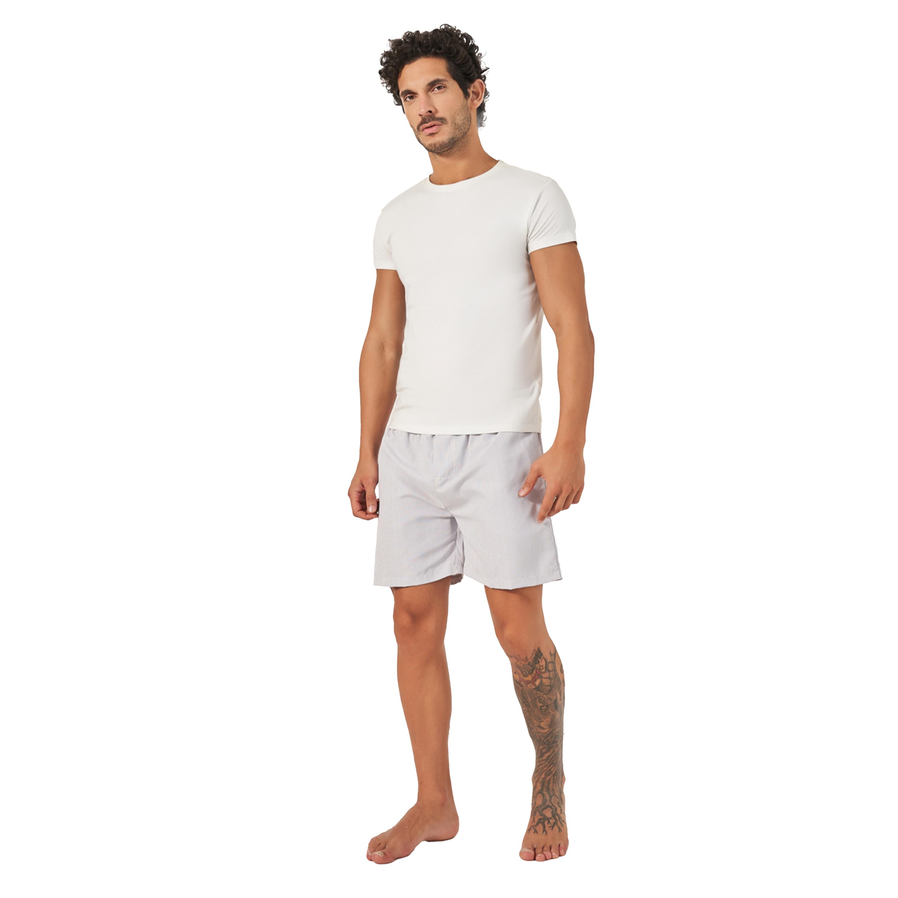ستايلي - مجموعة من قطعتين - بوكسرات منسوجة مخططة متنوعة-men-clothing-innerwear-underwear-image-3