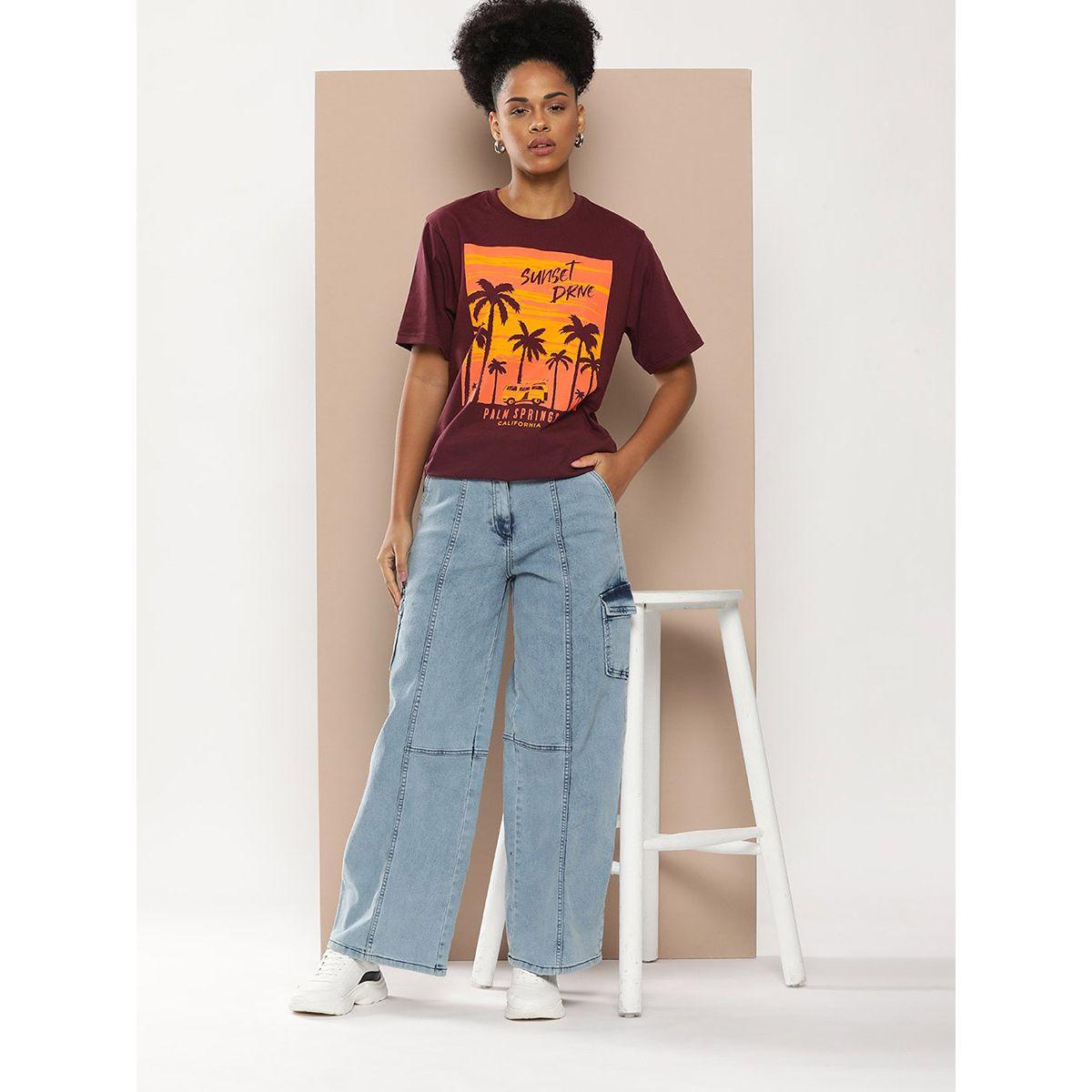 تيشيرت فضفاض مطبع بطبعة جرافيك ديفيرنس أوف أوبينيون × ستايلي-women-clothing-tshirts-image-5