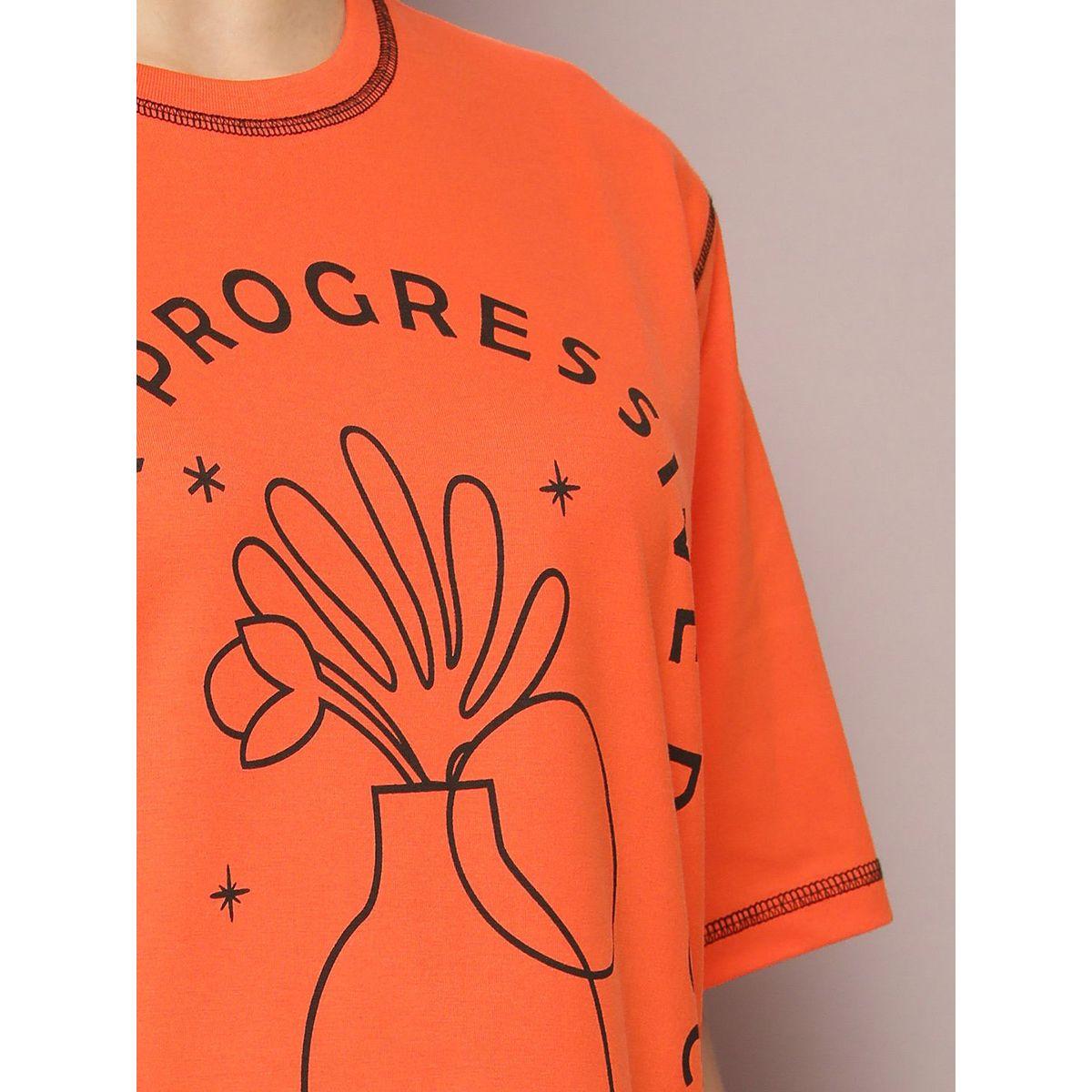 Dillinger X Styli  Oversized Graphic T-Shirt with Stitch Detail-women-clothing-tshirts-image-6