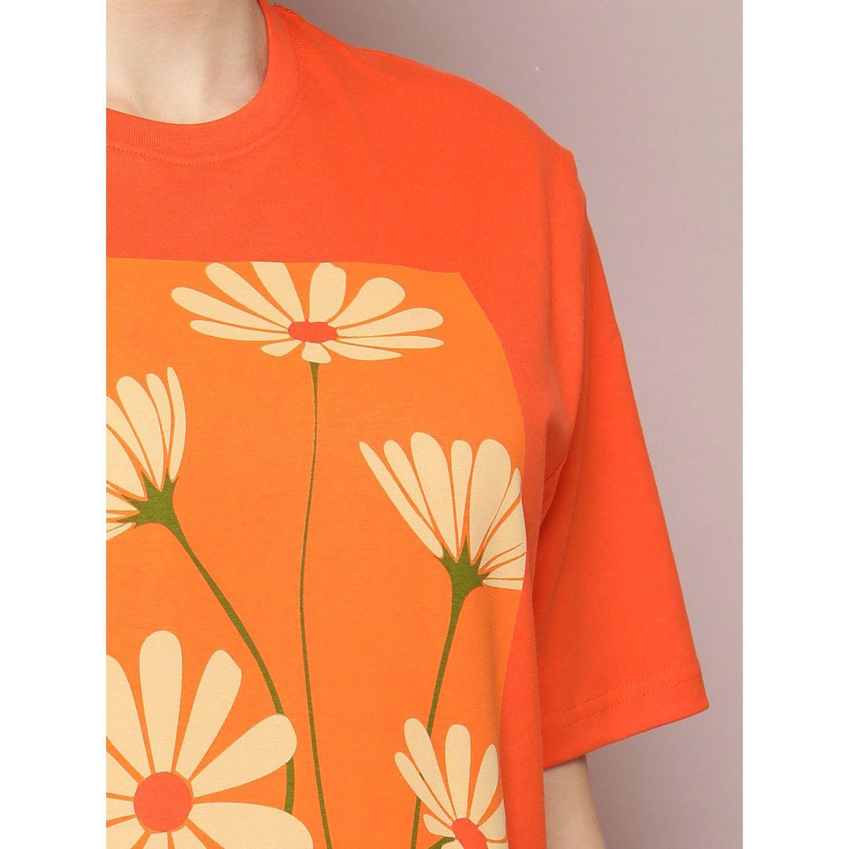 Dillinger X Styli  Oversized Flower Print Drop Shoulder T-Shirt-women-clothing-tshirts-image-6