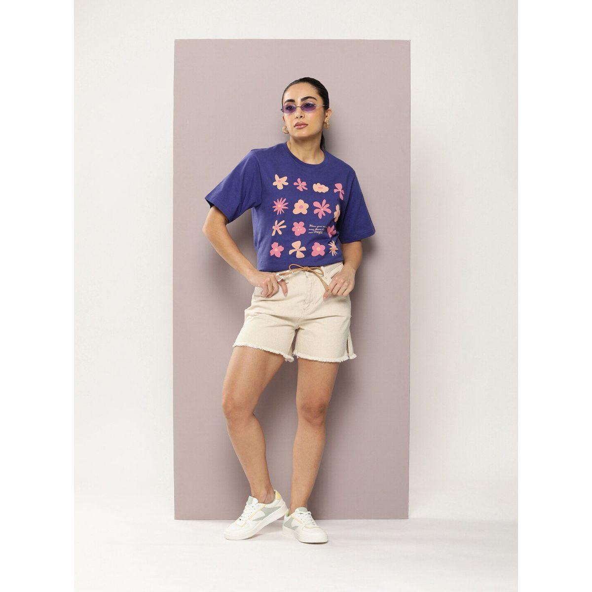 Dillinger X Styli  Oversized Flower Print Round Neck T-Shirt-women-clothing-tshirts-image-5