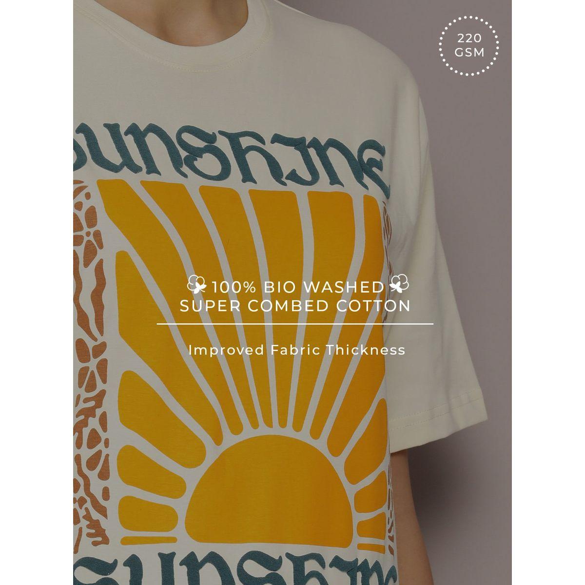 تيشيرت فضفاض مطبع بطبعة جرافيك ديلينجر × ستايلي-women-clothing-tshirts-image-6