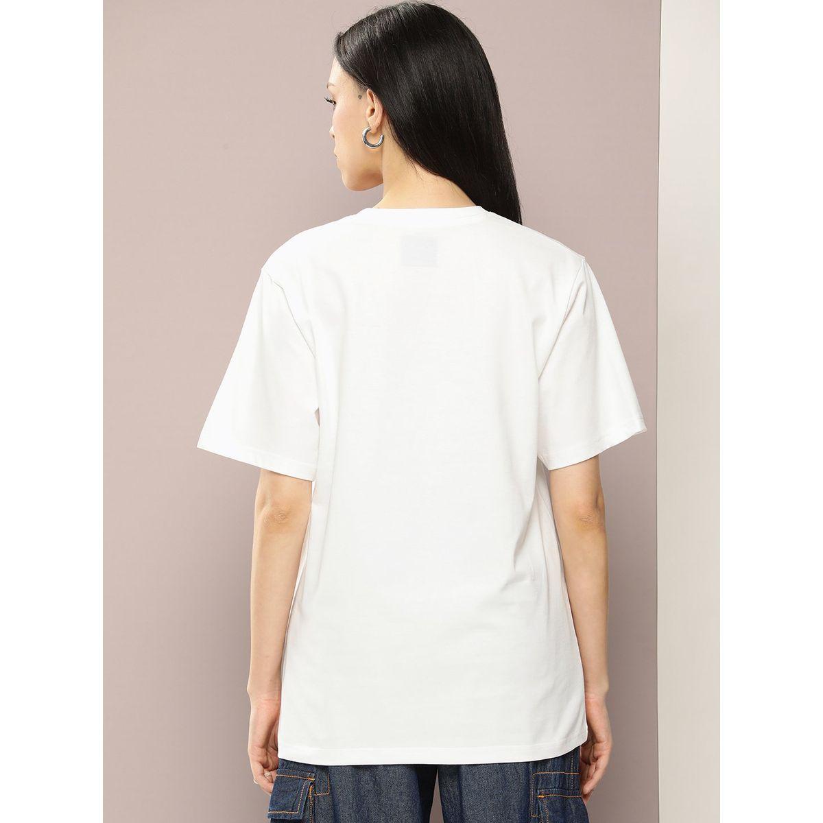 تيشيرت فضفاض مطبع بطبعة جرافيك ديلينجر × ستايلي-women-clothing-tshirts-image-4