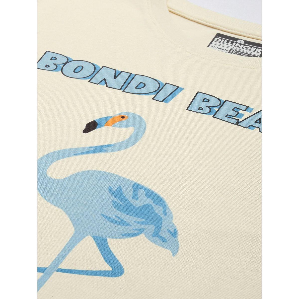 Dillinger X Styli  Oversized Bondi Beach Flamingo Print T-Shirt-women-clothing-tshirts-image-2