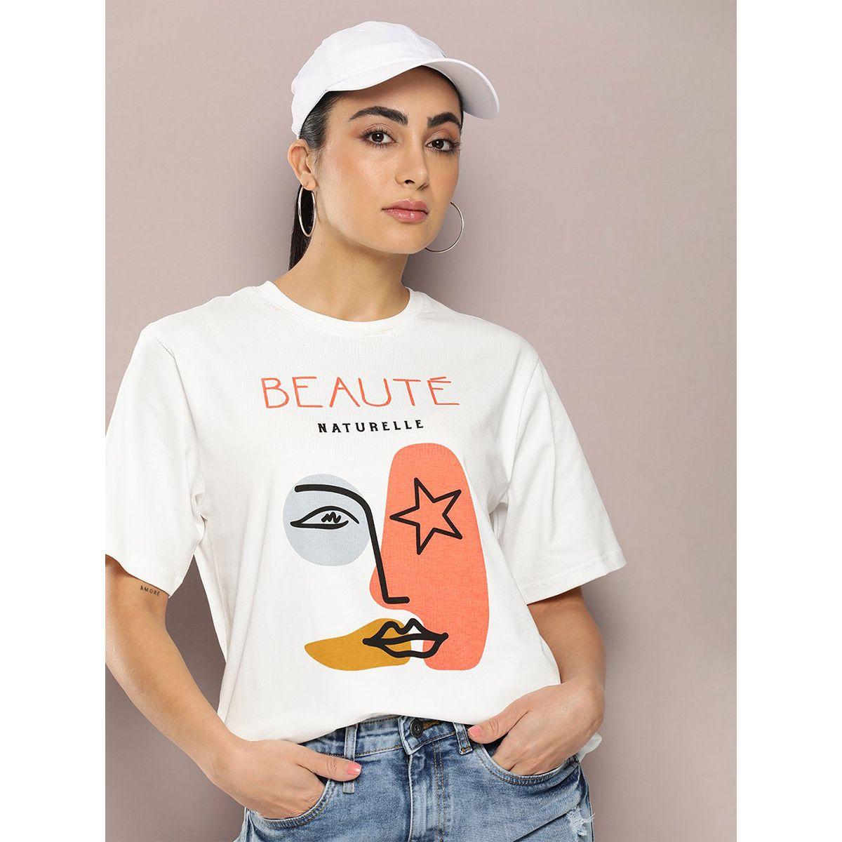 Dillinger X Styli  Oversized Face Print Round Neck T-Shirt-women-clothing-tshirts-image-1
