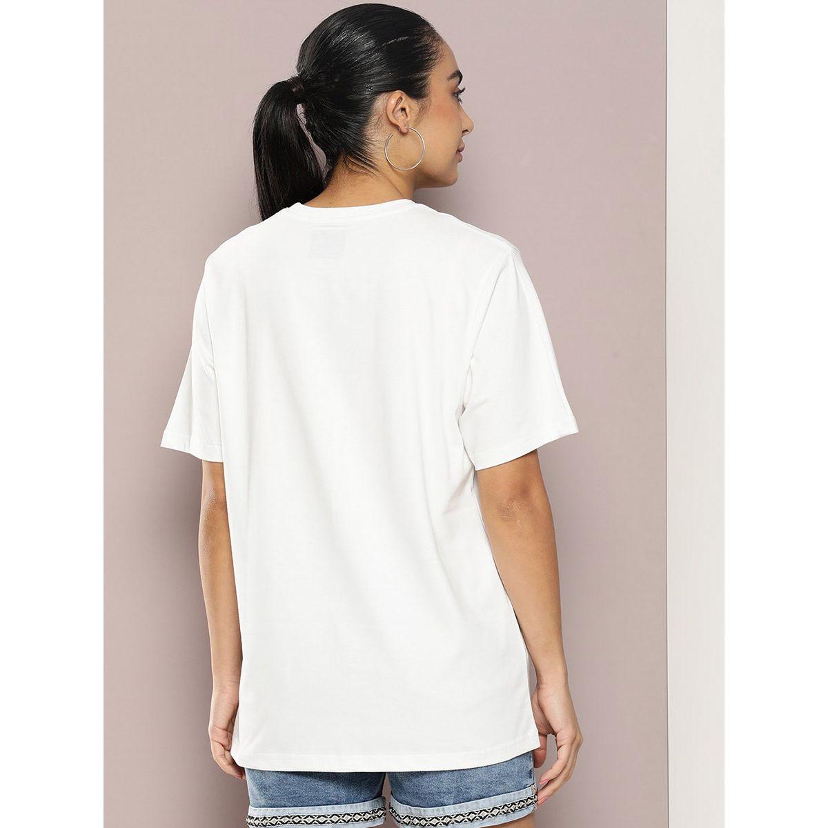 تيشيرت فضفاض بياقة دائرية واكمام قصيرة ديلينجر × ستايلي-women-clothing-tshirts-image-4