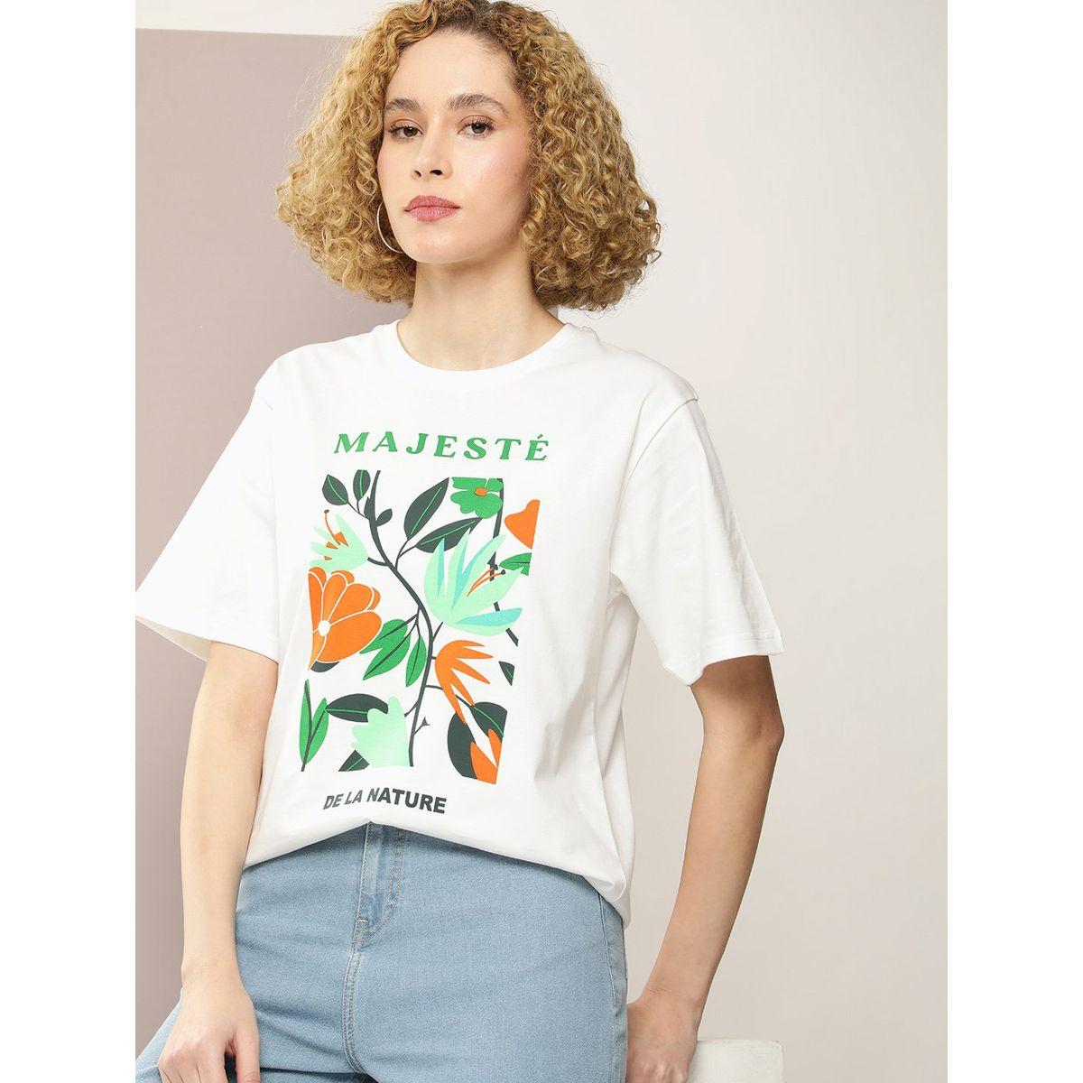 Dillinger X Styli  Oversized Majeste Graphic Print T-Shirt-women-clothing-tshirts-image-1