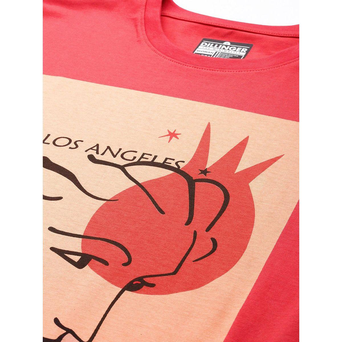 Dillinger X Styli  Oversized Girl Graphic Combed Cotton T-Shirt-women-clothing-tshirts-image-2